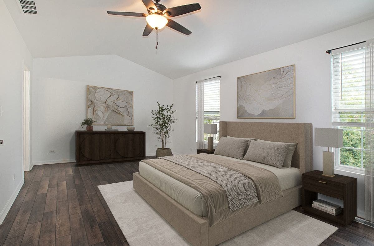 Master Bedroom Room Virtual Staging