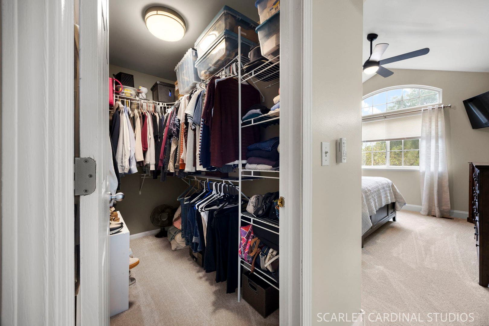 Primary walk in closet