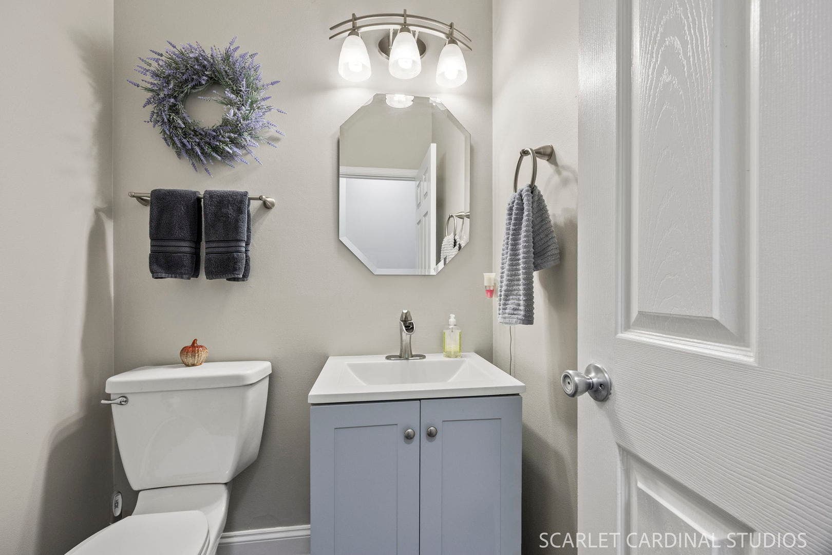 Remodeled powder room