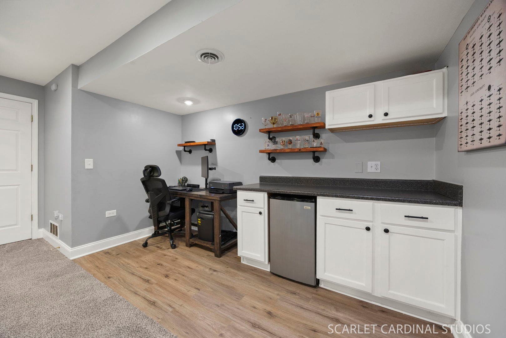 Built in finished basement