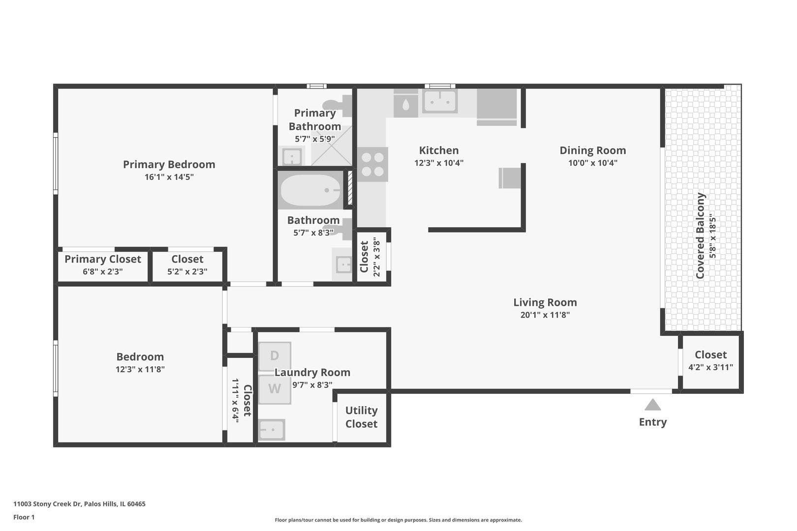 11003 Stony Creek Drive, #2A, Palos Hills, IL 60465 11003 Stony Creek Drive, #2A, Palos Hills, IL 60465