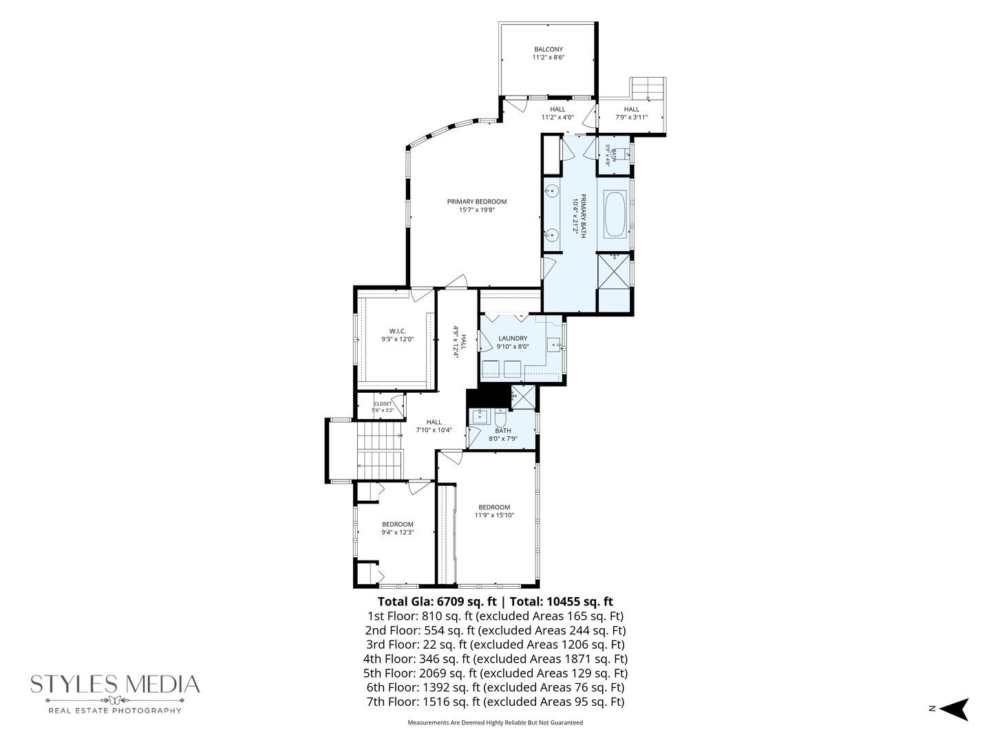 (upper) Second Level floor plan