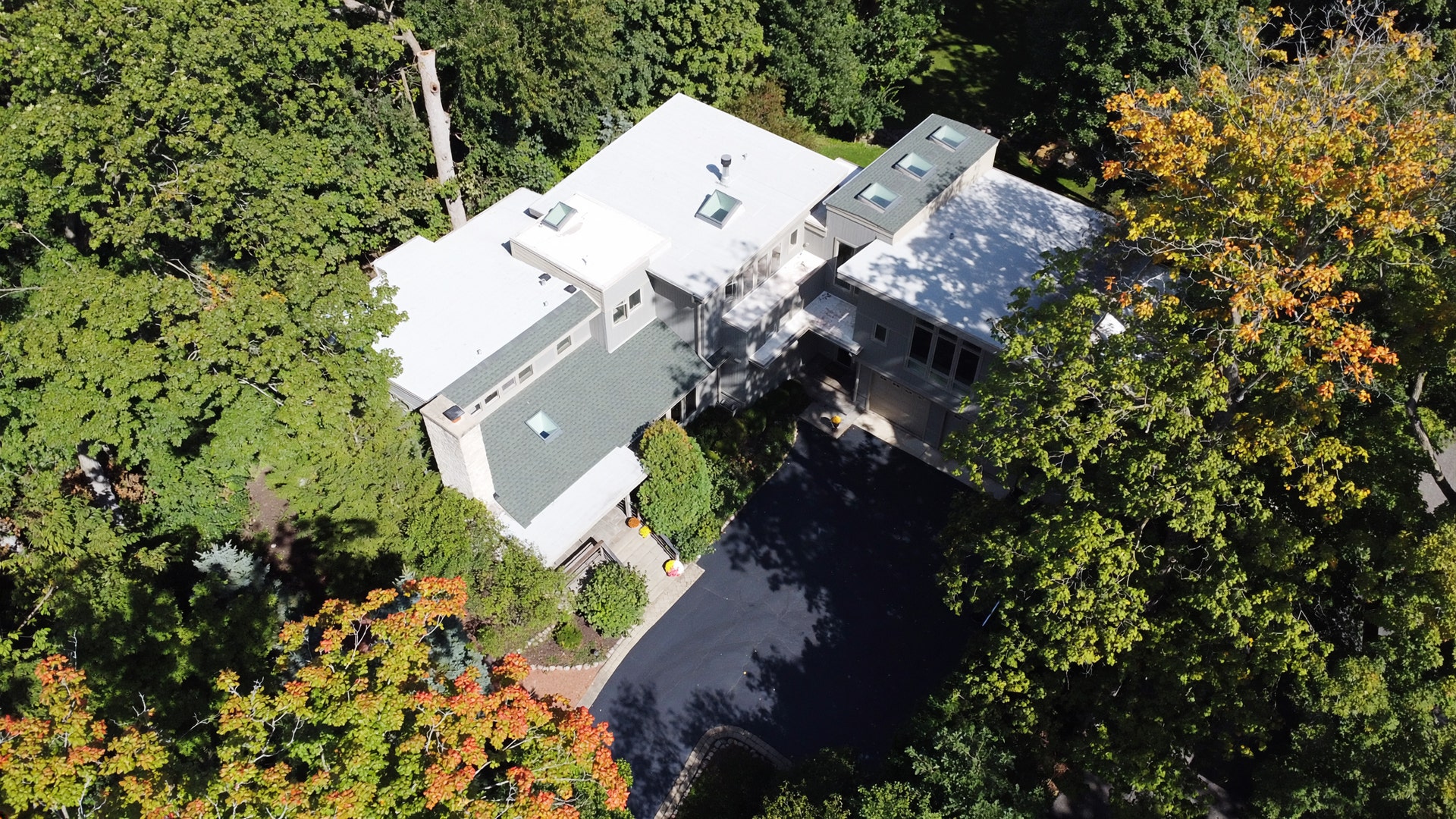 View of the home from above.