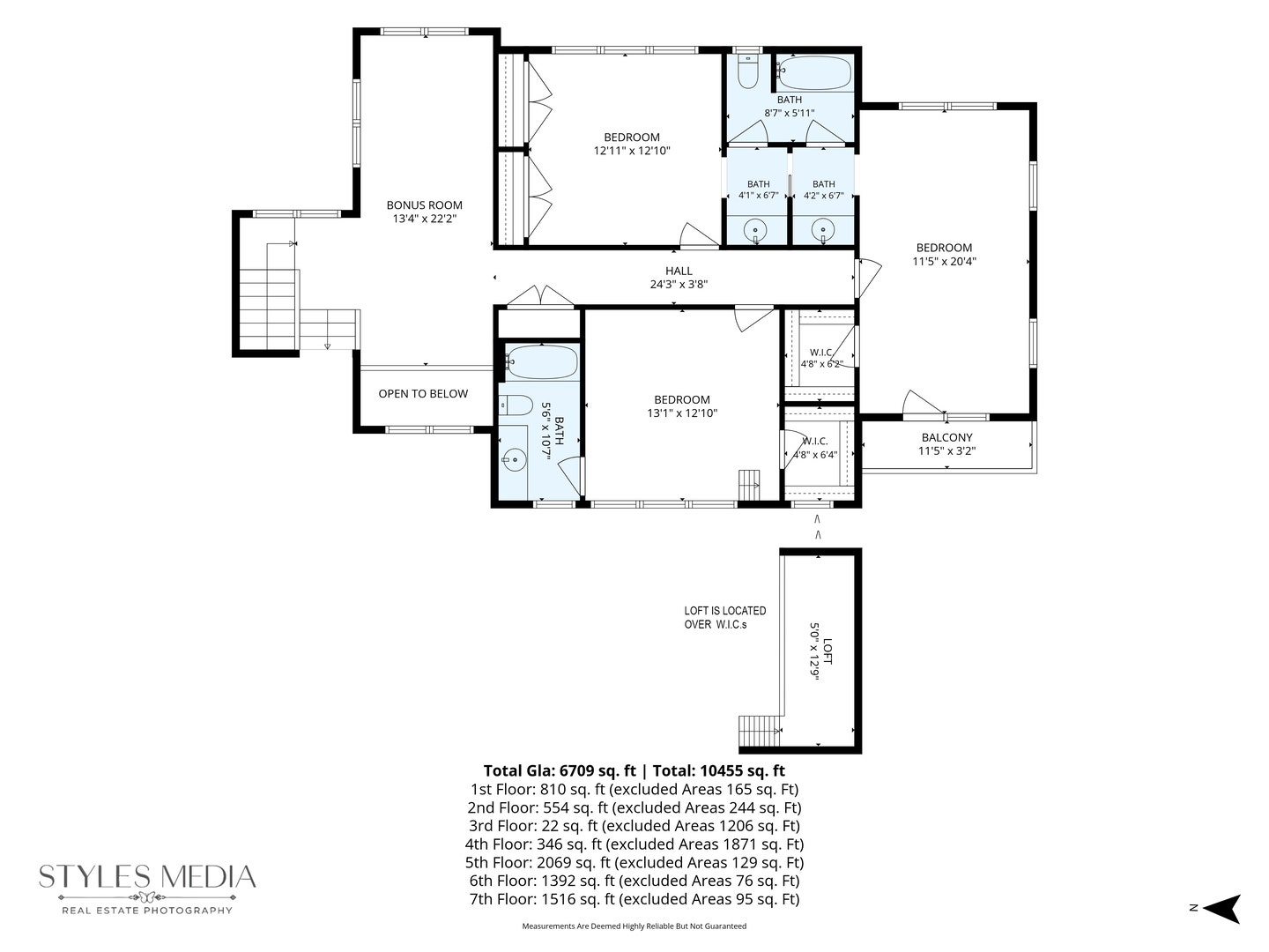 (lower) Second Level floor plan
