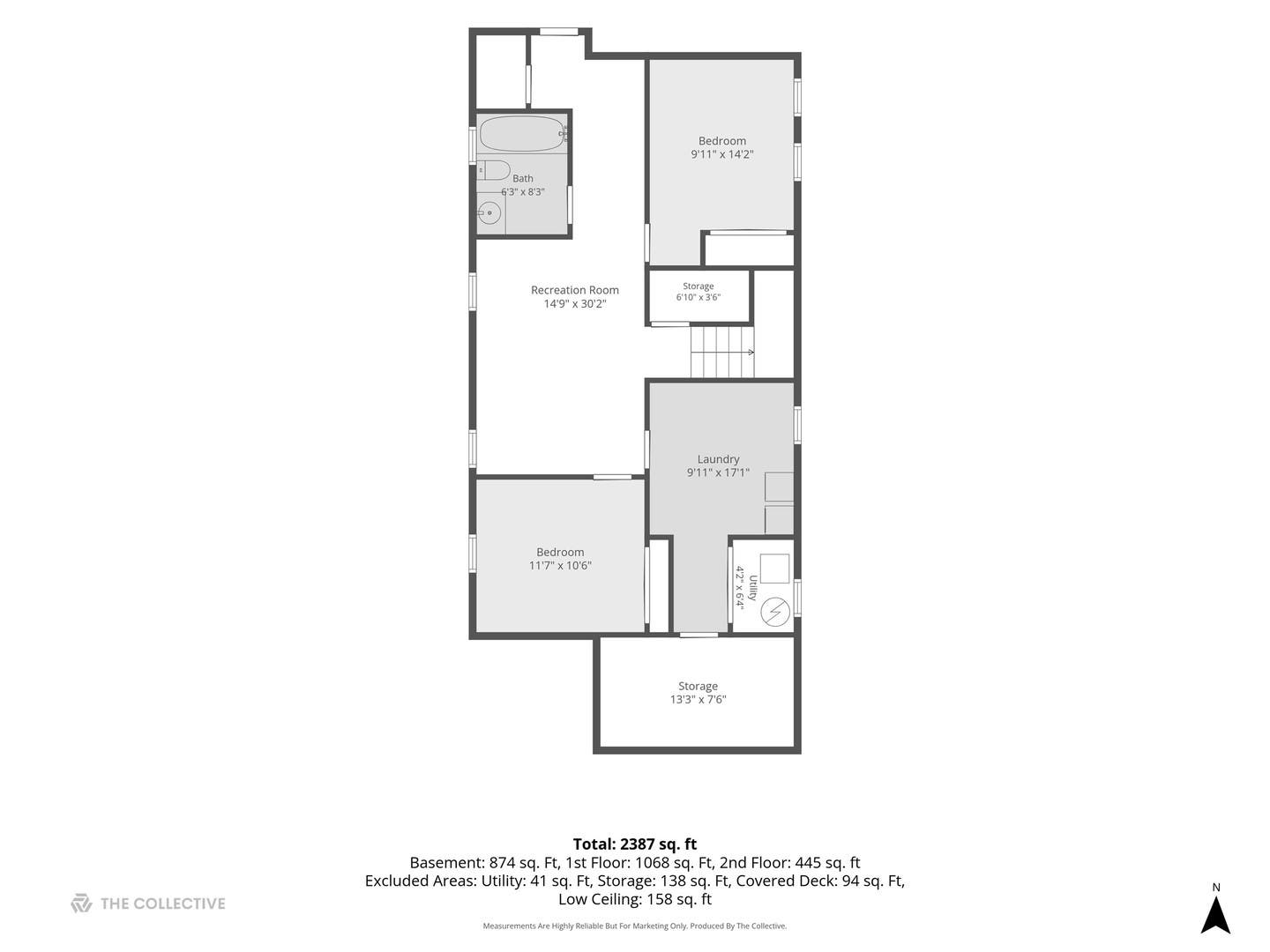 5152 W Warwick Avenue, Chicago, IL 60641 Lower Level Floor Plan