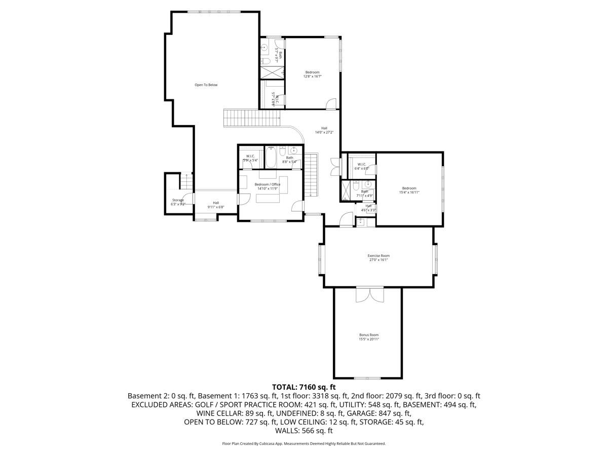 Second-level floorplan
