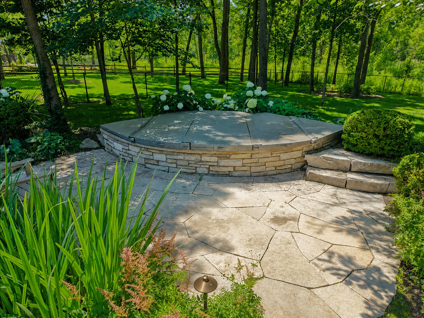 Hot tub area