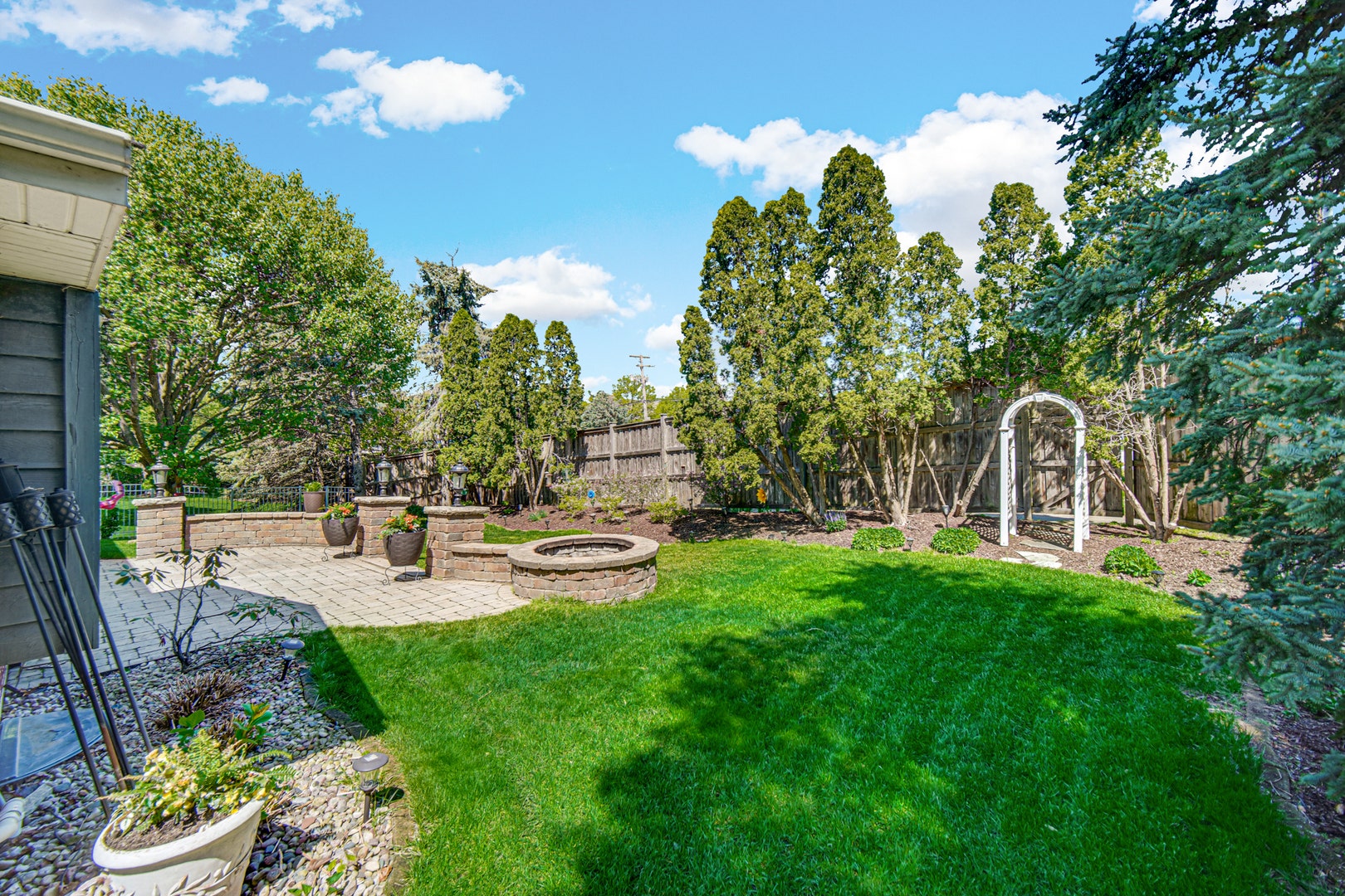 10700 Churchill Drive, Orland Park, IL 60467 Beautifully landscapded with an Arbor, mature tree