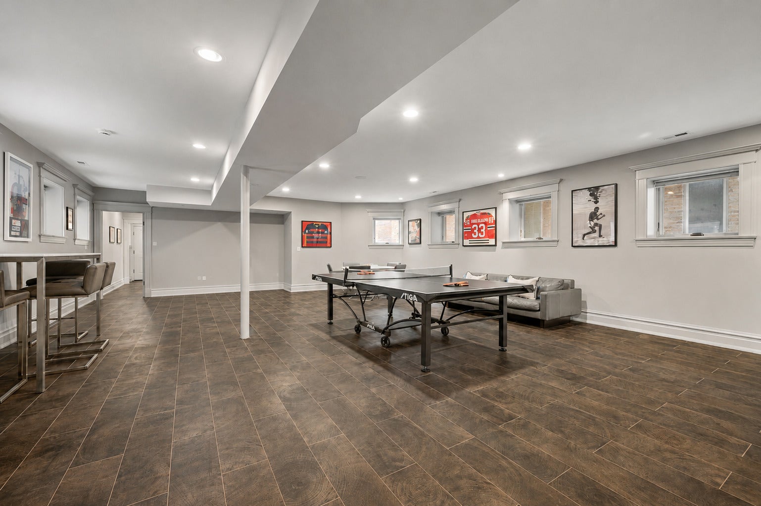 Table in the back area virtually removed.