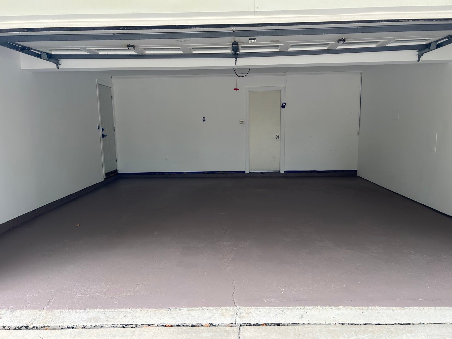 FRESHLY PAINTED TWO CAR GARAGE