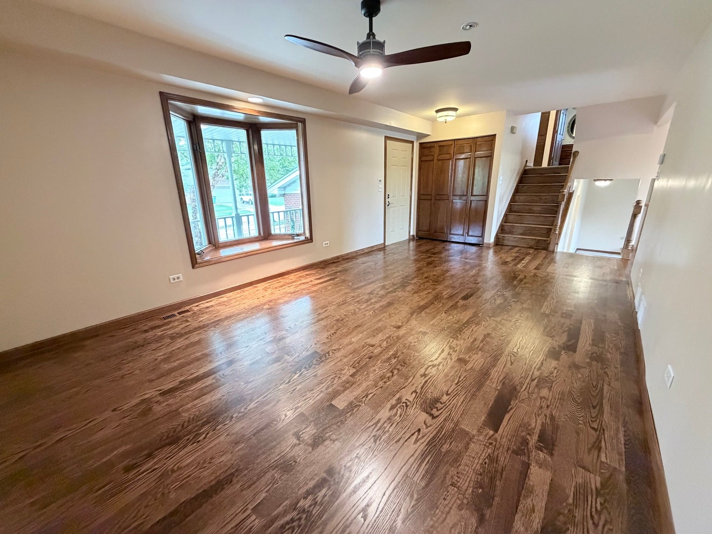 New Hardwood on floor & stairs