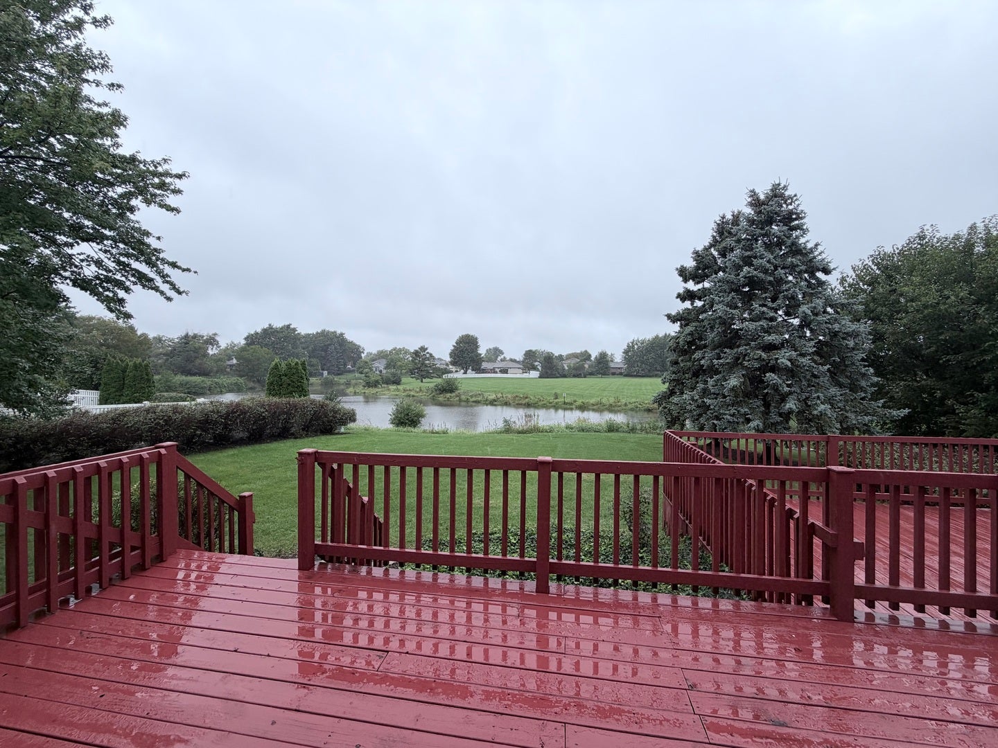 EXPANSIVE BACK YARD WITH WATER VIEW