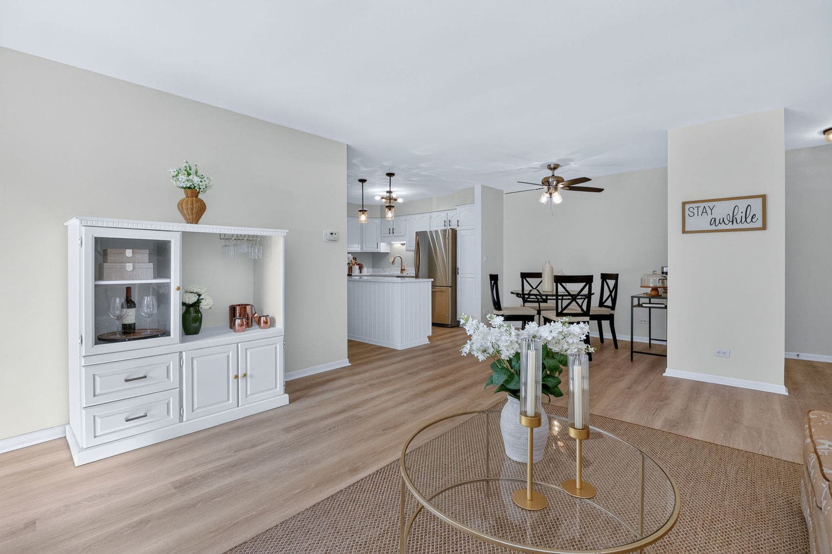 7353 Blackburn Avenue, #K106, Downers Grove, IL 60516 Open Floor plan with all new flooring and lighting