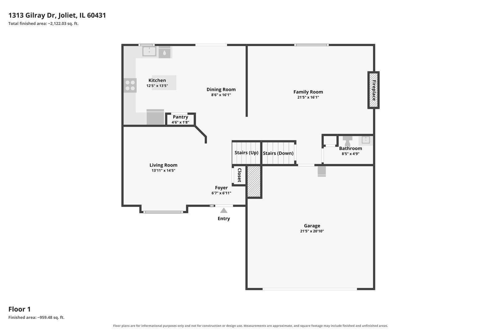 1313 Gilray Drive, Joliet, IL 60431 1313 Gilray Drive, Joliet, IL 60431