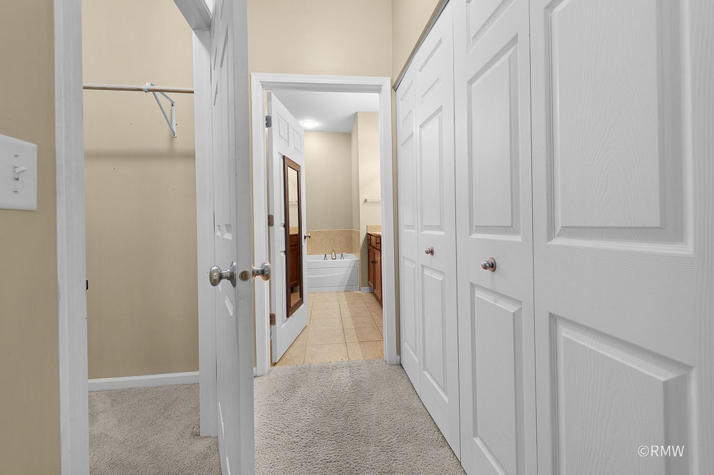 WIC to left and double door closet to right!