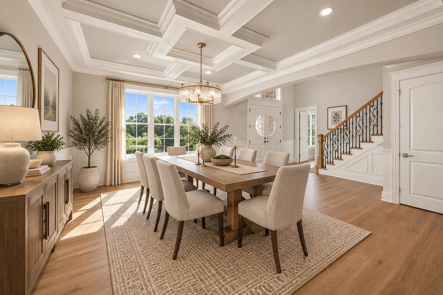 Virtually Staged Dining Room