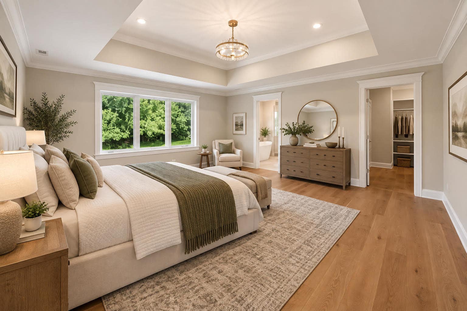 Staged Master Bedroom