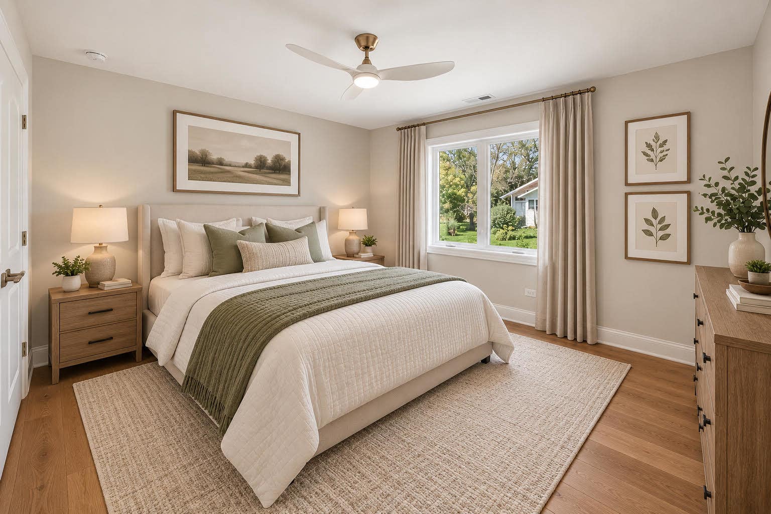 Virtually Staged 2nd. Bedroom