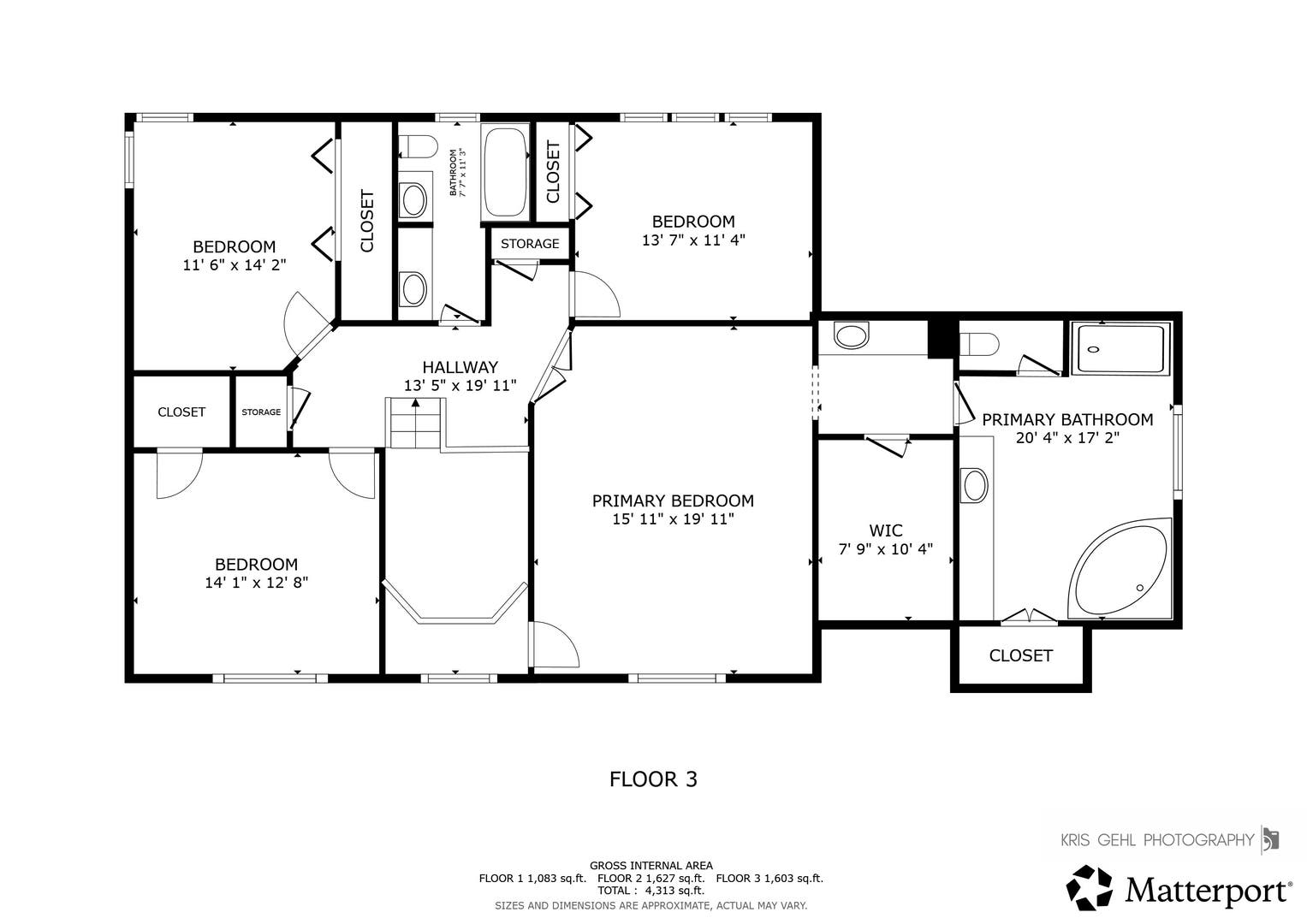 1412 Greenlake Drive, Aurora, IL 60502 Second Level Floor Plan