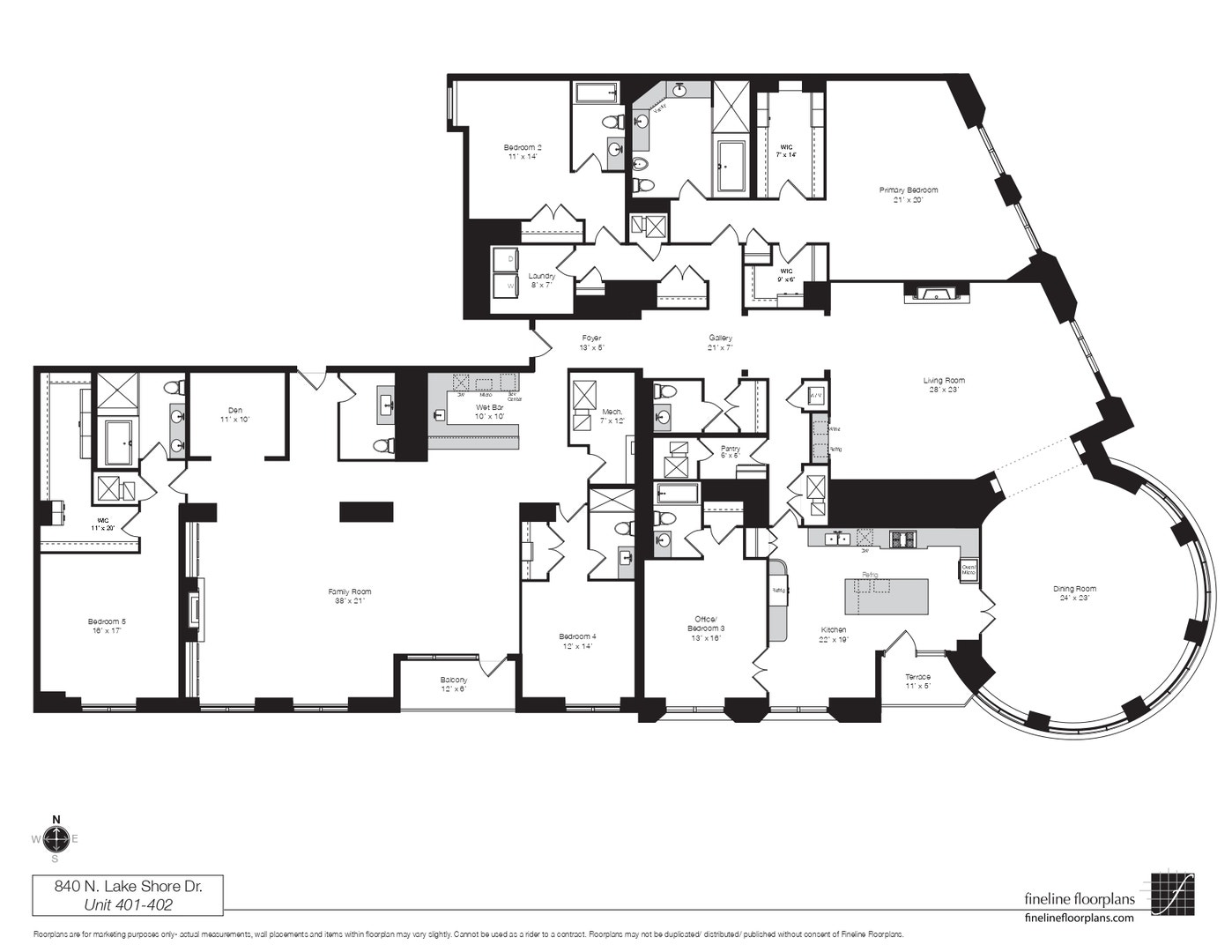840 N LAKE SHORE Drive, #401-402, Chicago, IL 60611 840 N LAKE SHORE Drive, #401-402, Chicago, IL 60611