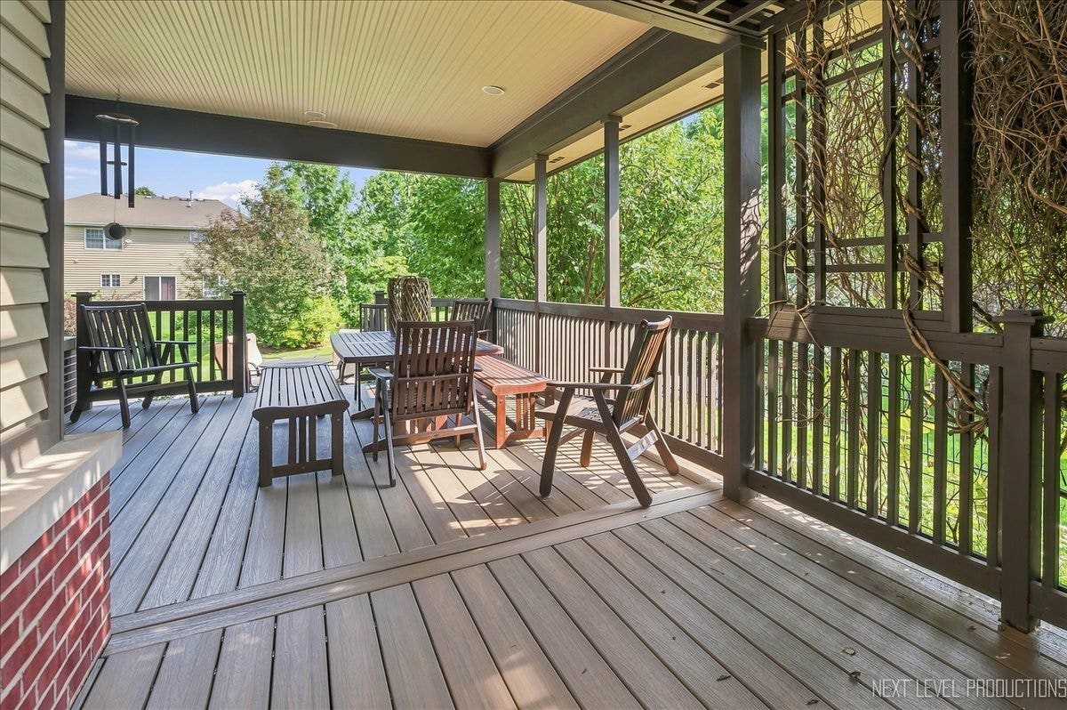 627 Ritter Drive, Batavia, IL 60510 Alternate view of back porch with amazing views