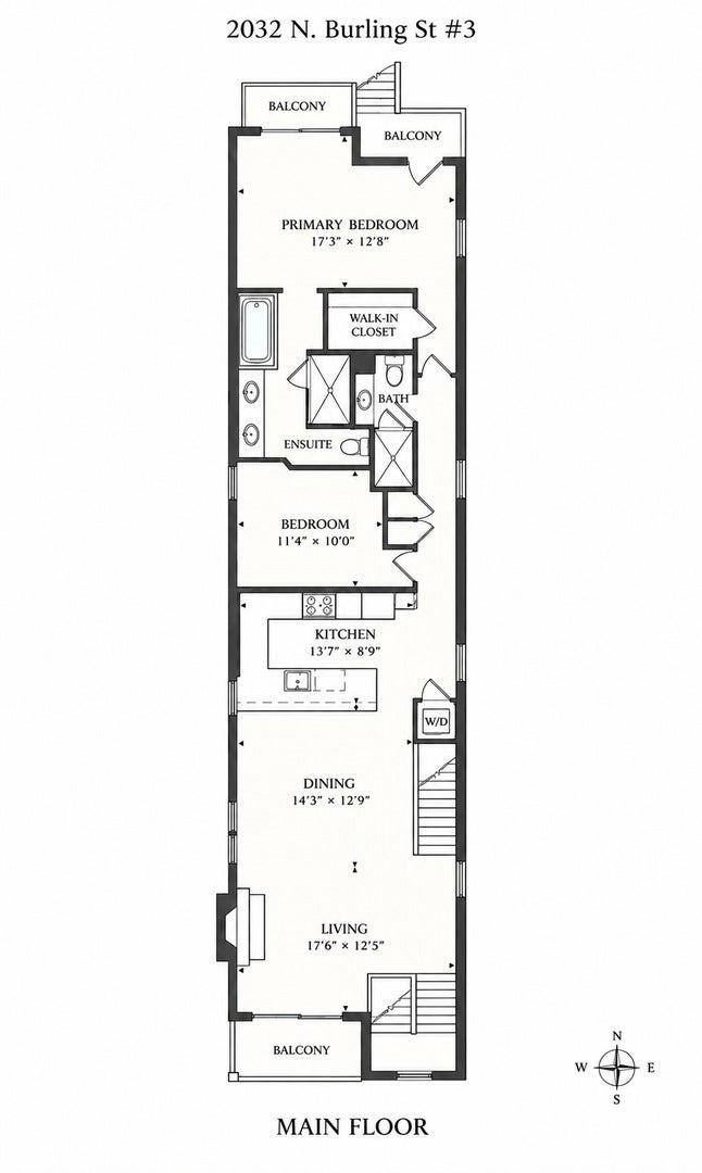 2032 N BURLING Street, #3, Chicago, IL 60614