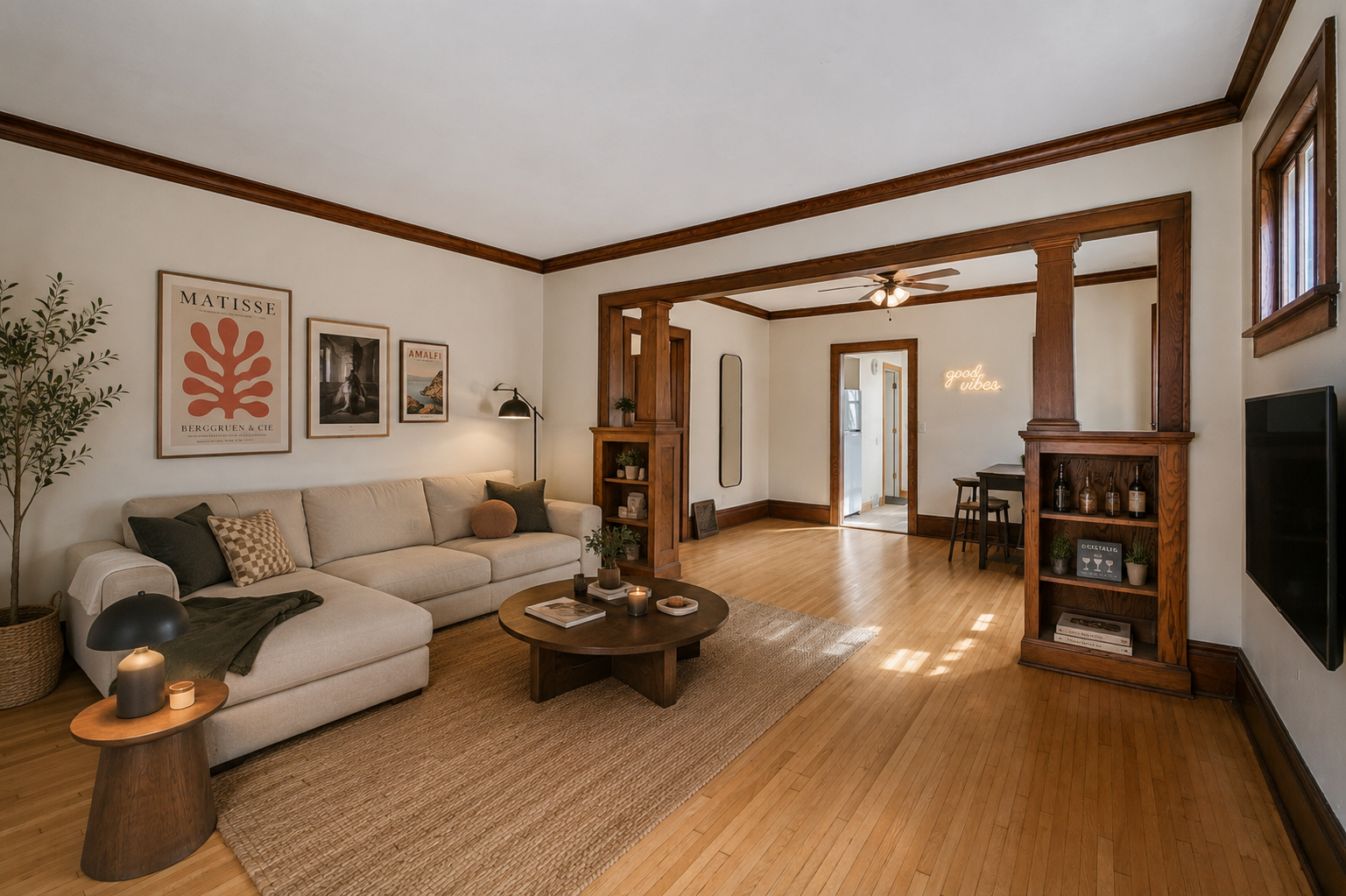 Spacious living area with endless possibilities for relaxing, entertaining, or creating a comfortable place to call home. **Virtually Staged**