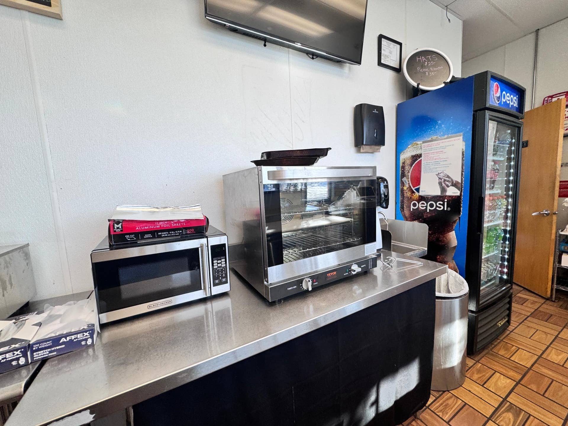119 2nd Street NW, Bemidji, MN 56601 New Vevor Toaster Oven located directly behind the sandwich prep area