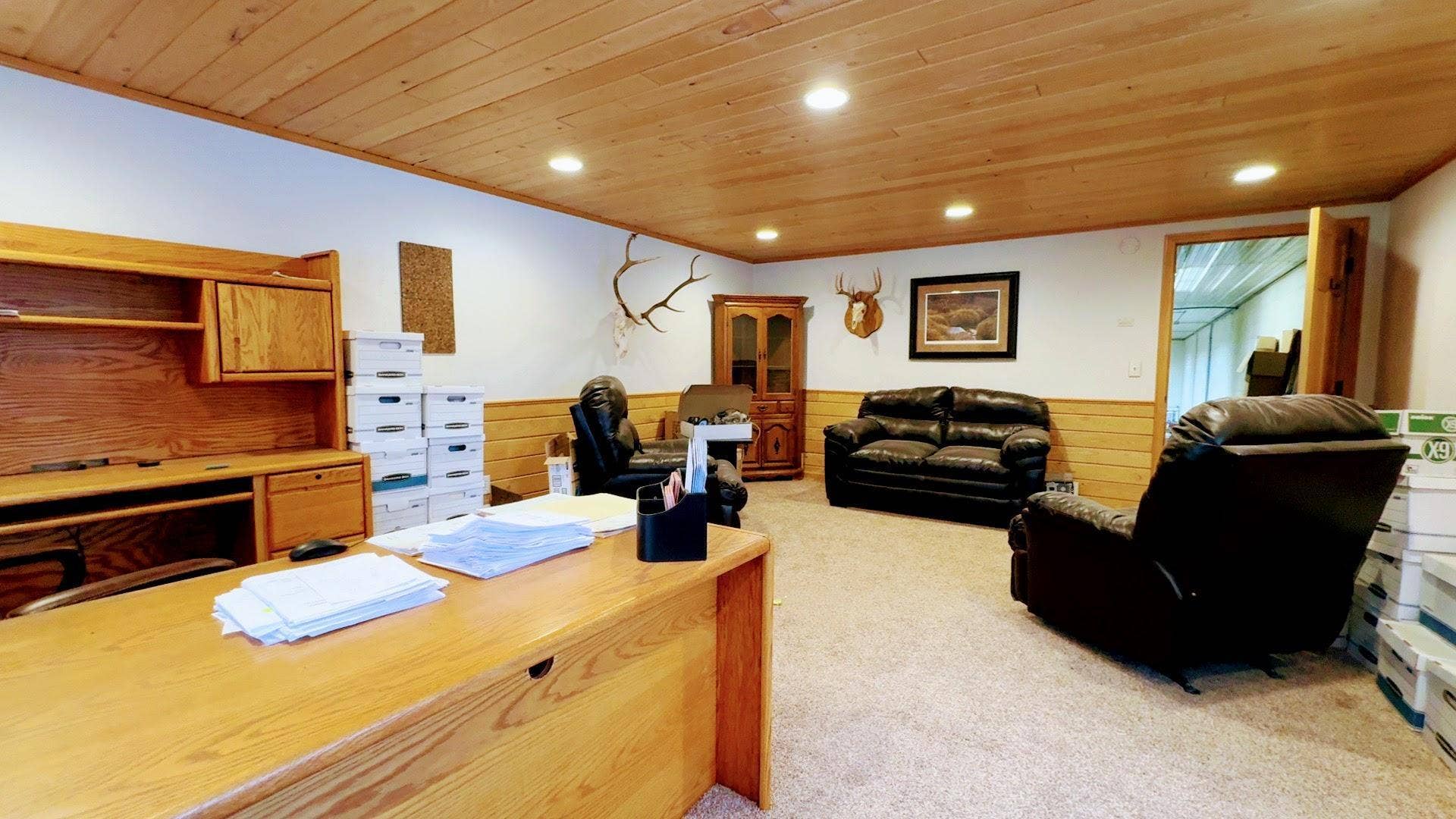 29347 US 2, Bemidji, MN 56601 Looking towards the door in the upstairs office.