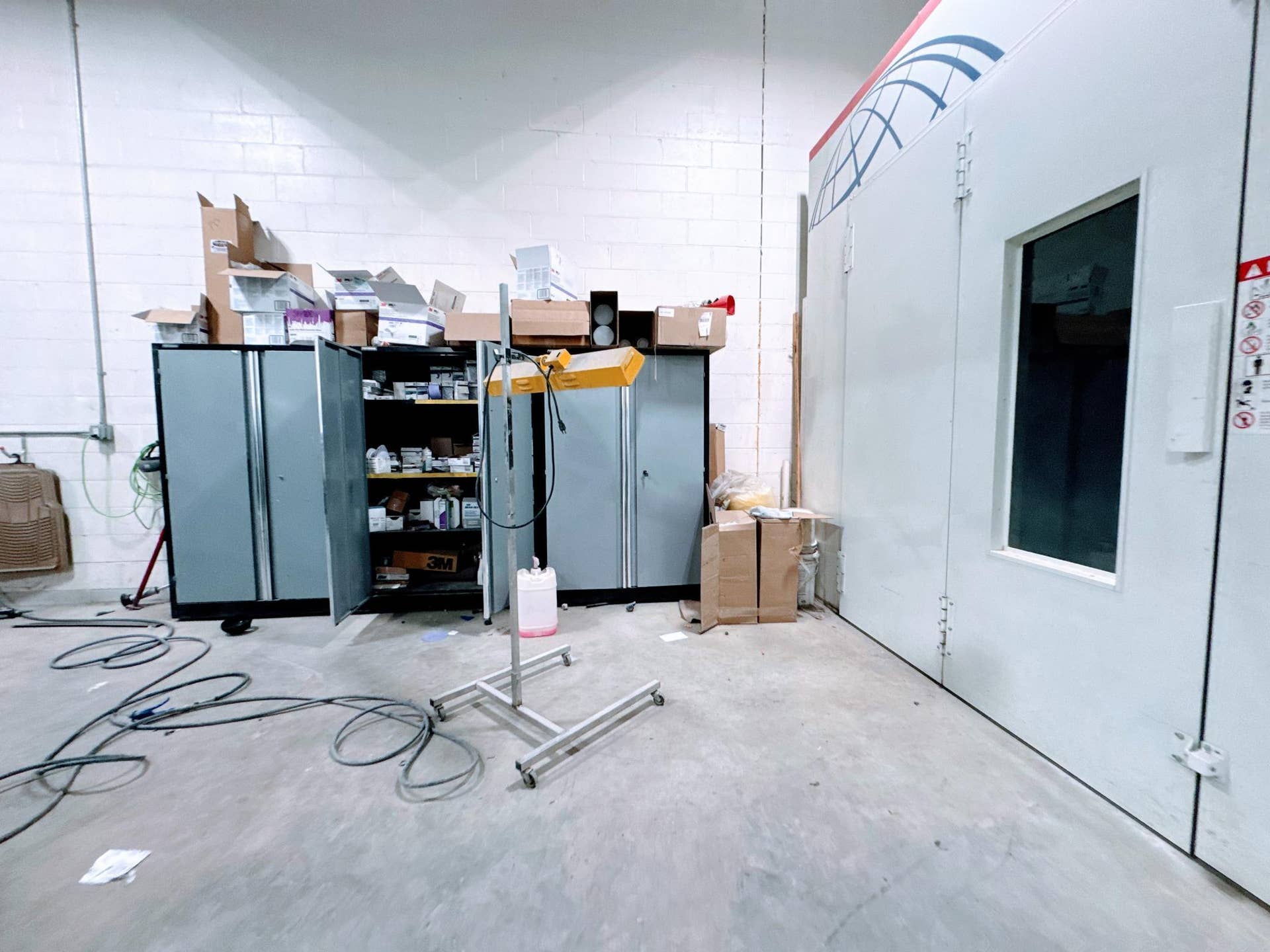 29347 US 2, Bemidji, MN 56601 paint booth supply cabinet.