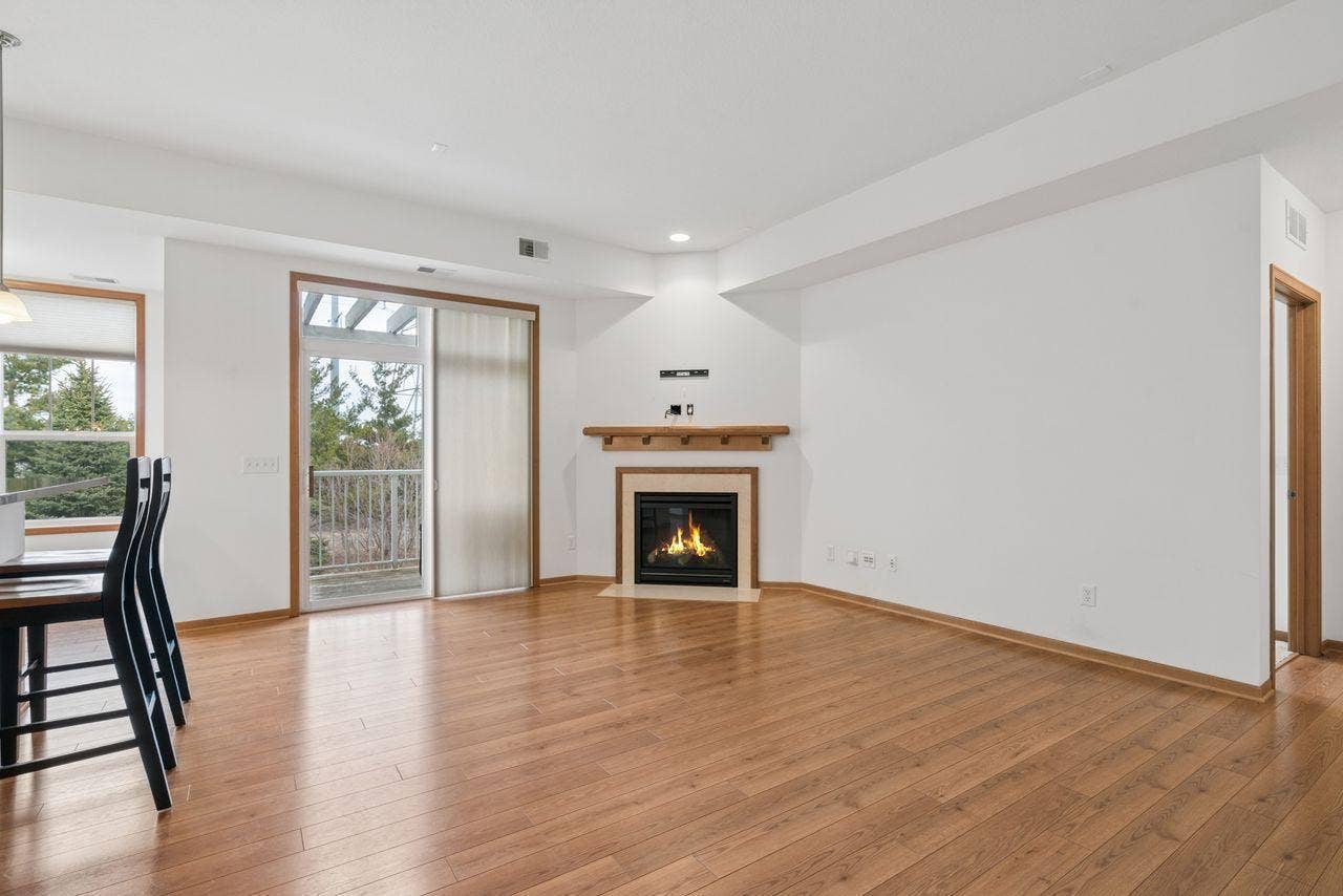 1244 County Road D E, #205, Maplewood, MN 55109 Gas fireplace, private deck, hardwood floors