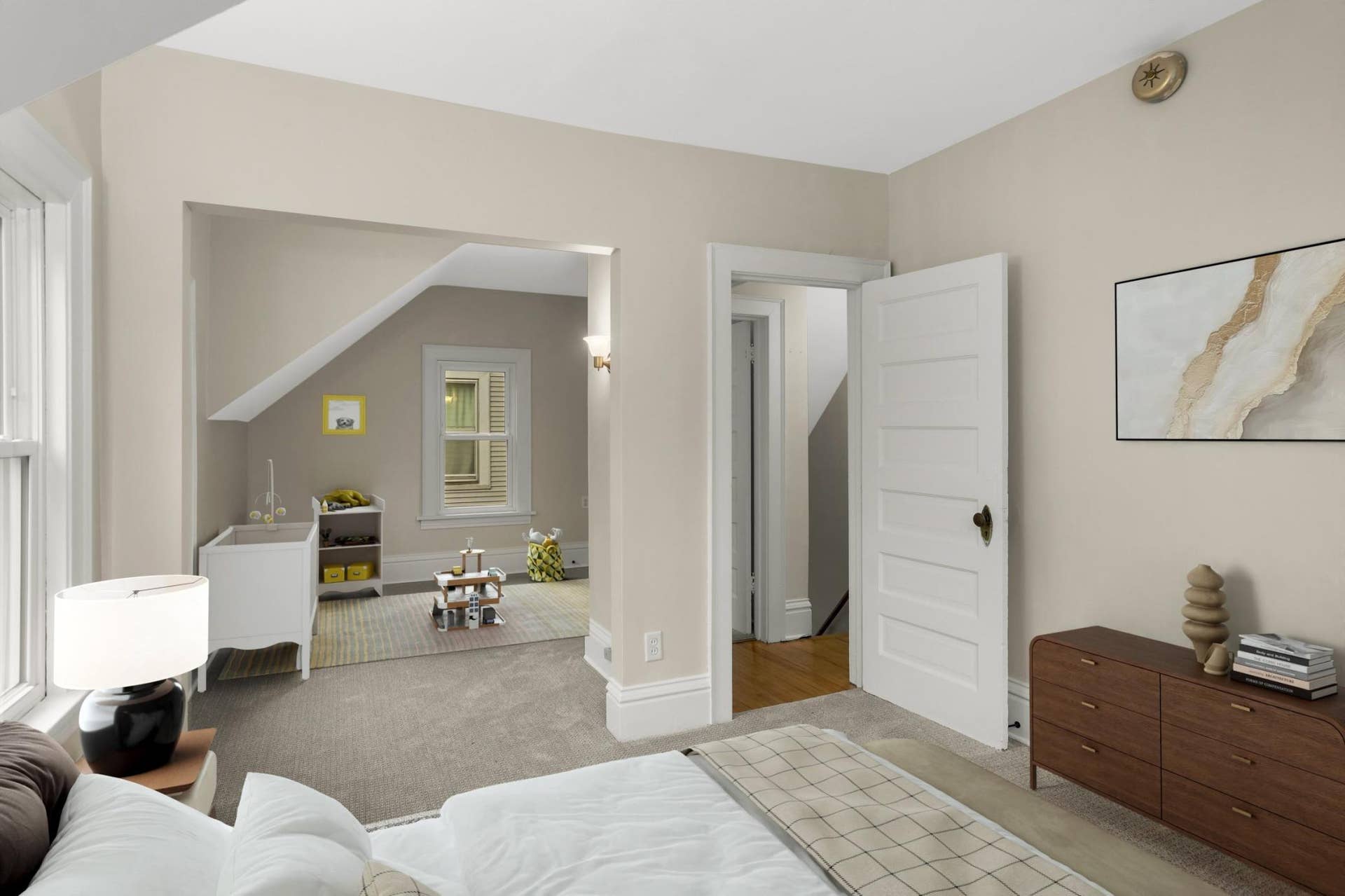 3723 1st Avenue S, 40, Minneapolis, MN 55409 Primary bedroom virtual staging