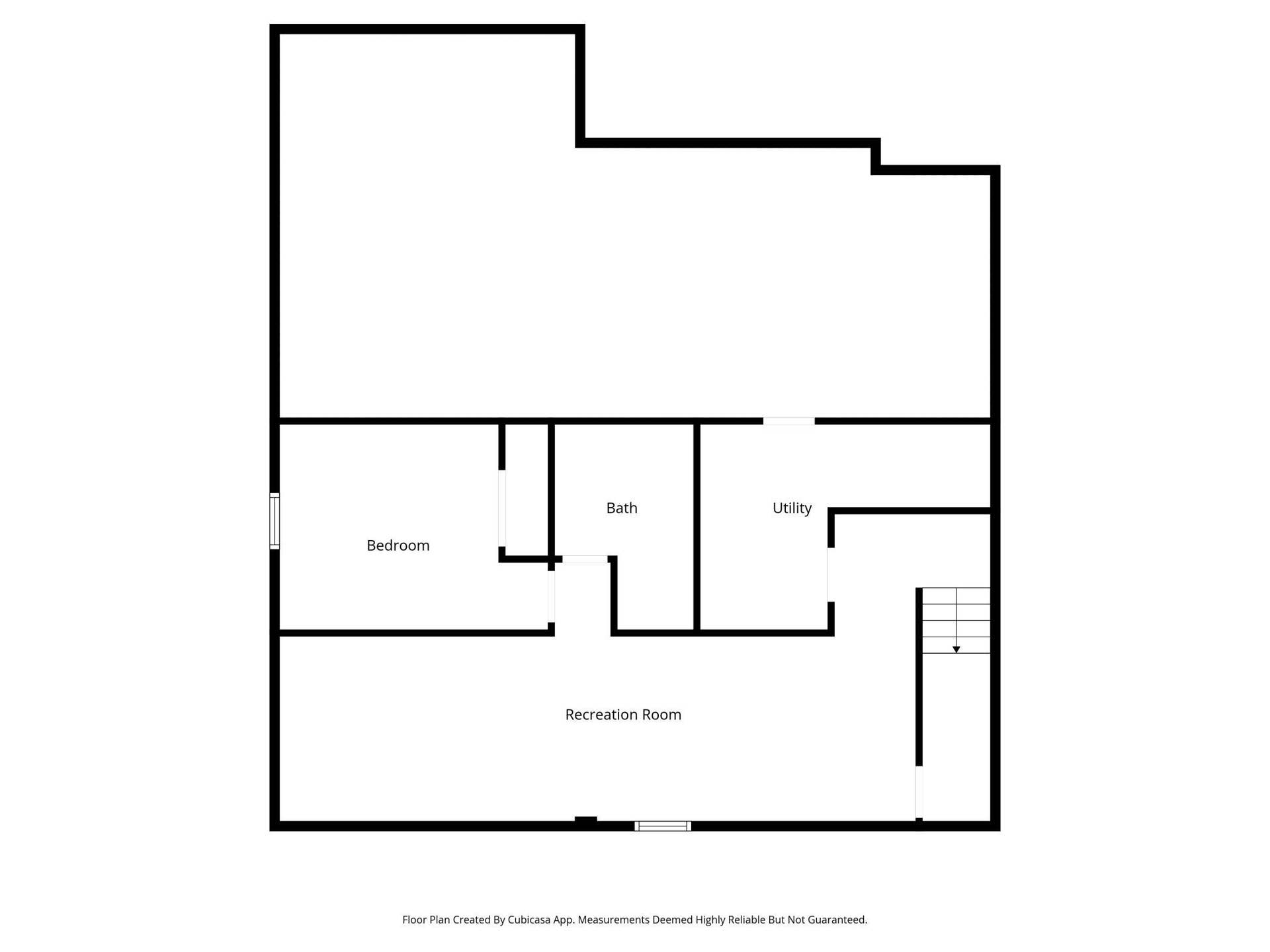 319 Bellwood Avenue, Maplewood, MN 55117 Lower level floorplan.