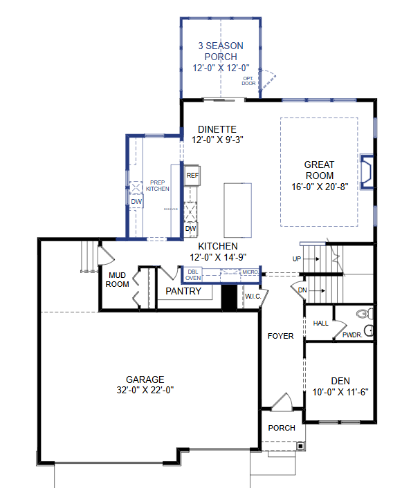3644 Knightsbridge Lane, Lake Elmo, MN 55042 First Floor Floorplan.png
