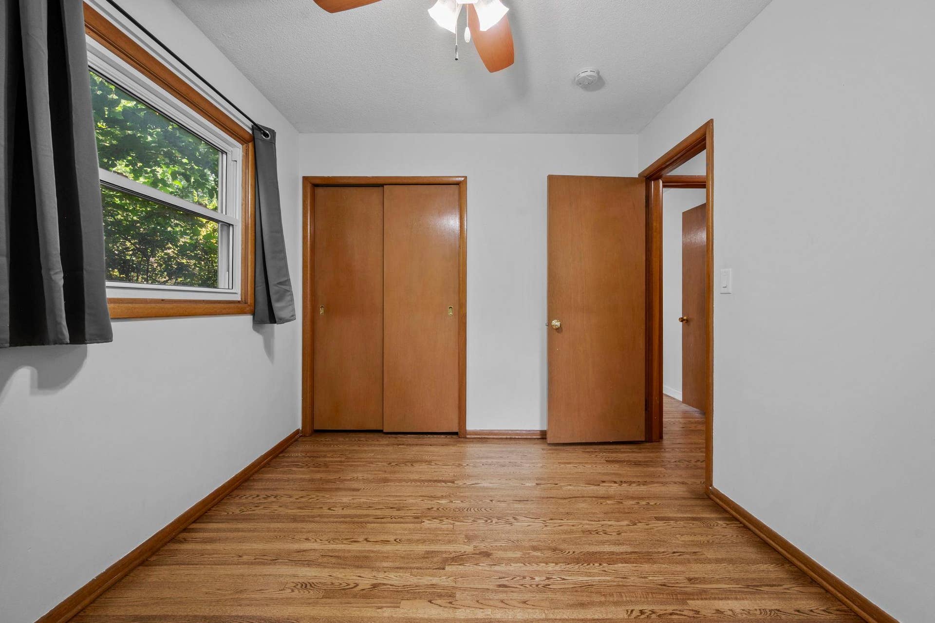 The 2nd Bedroom offers hardwood floors and ample closet space