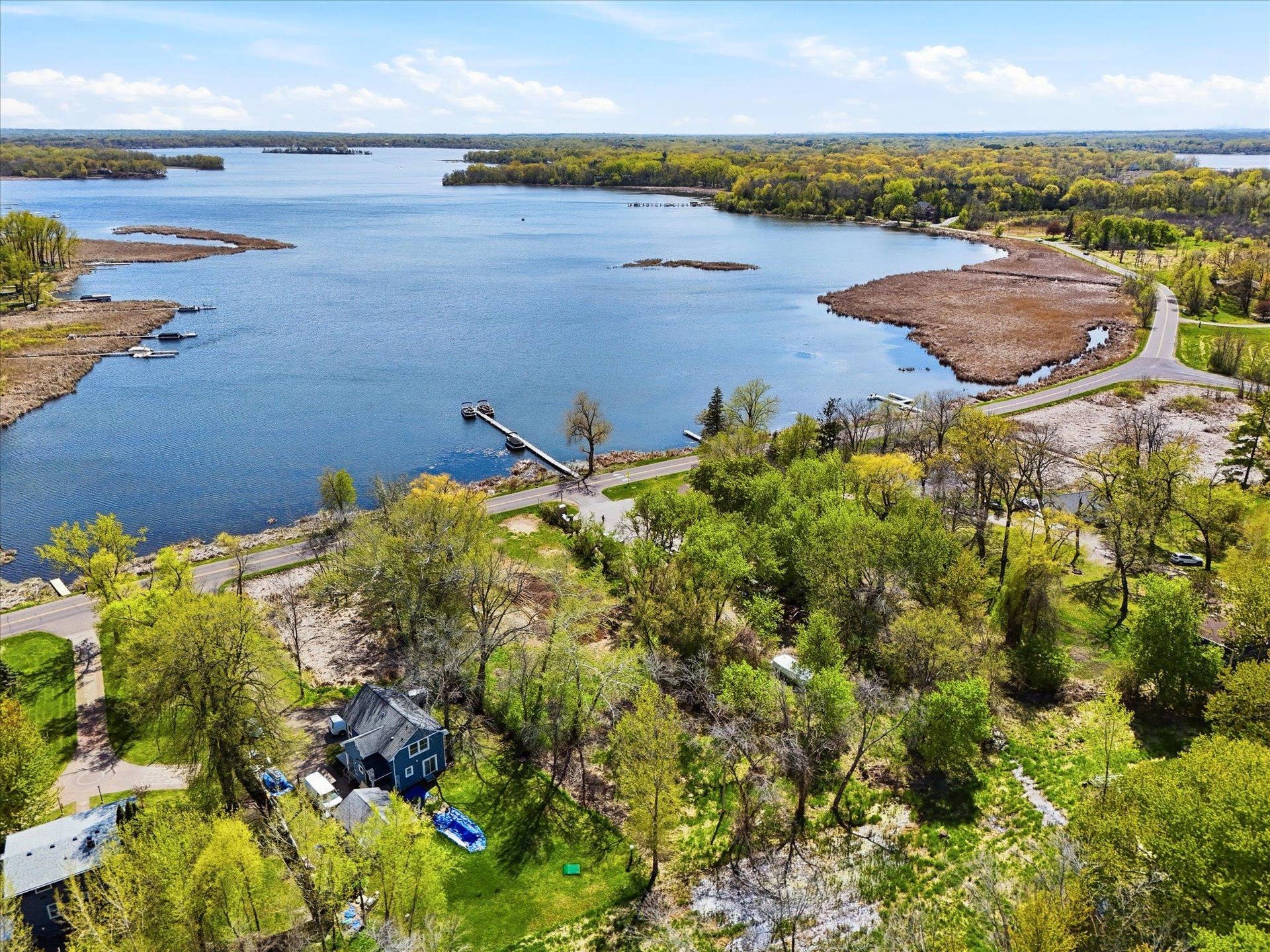 4486 129th Street N, Hugo, MN 55110 Aerial view of Bald Eagle Lake!