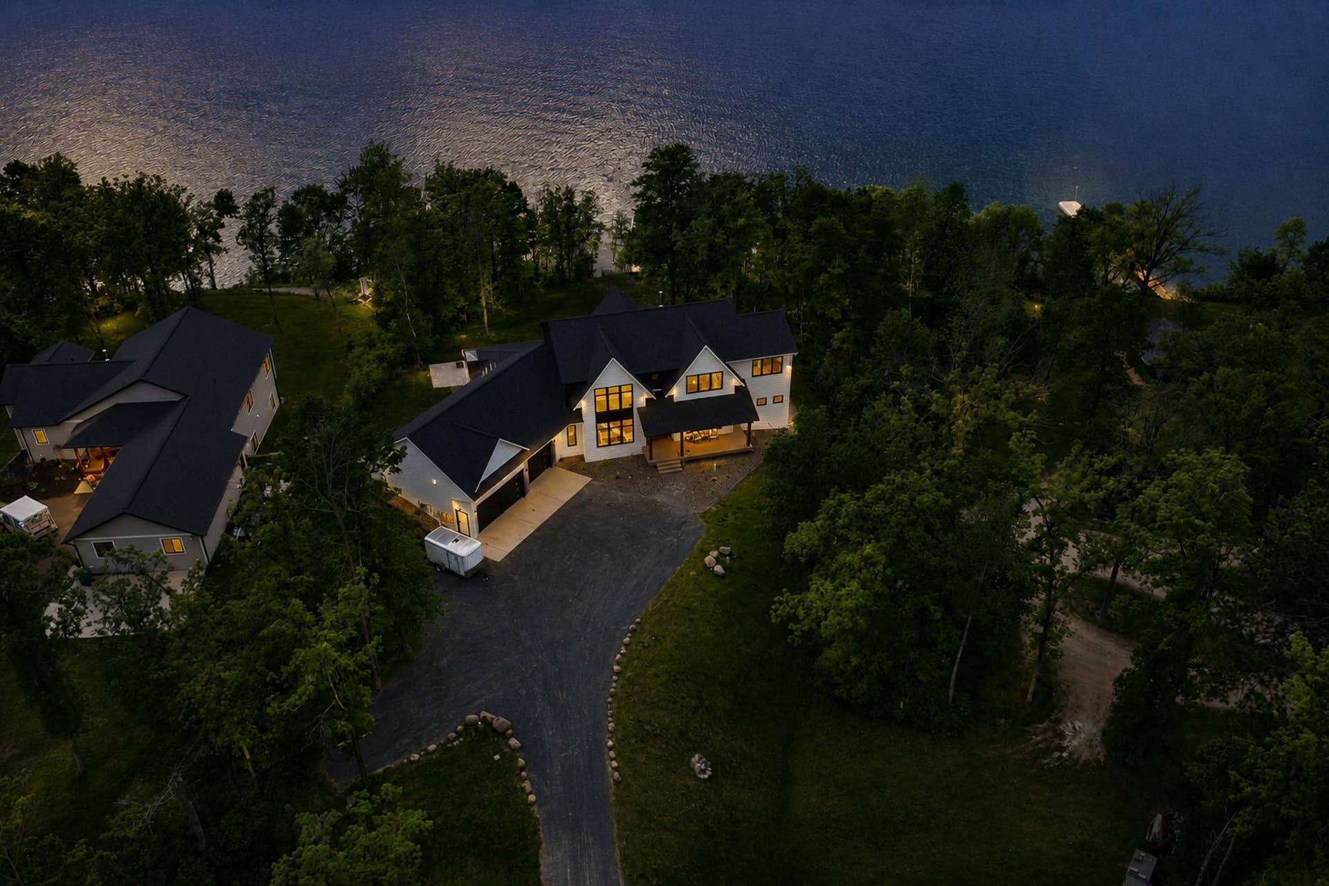 4621 Waville Road NE, Bemidji, MN 56601 Aerial Facing west