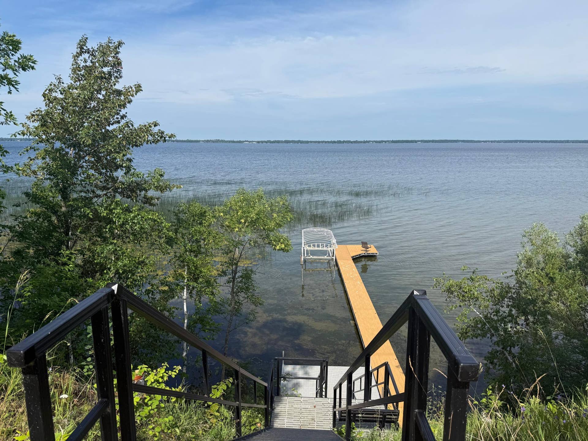 4621 Waville Road NE, Bemidji, MN 56601 Dock & Steps to lake Bemidji.jpg