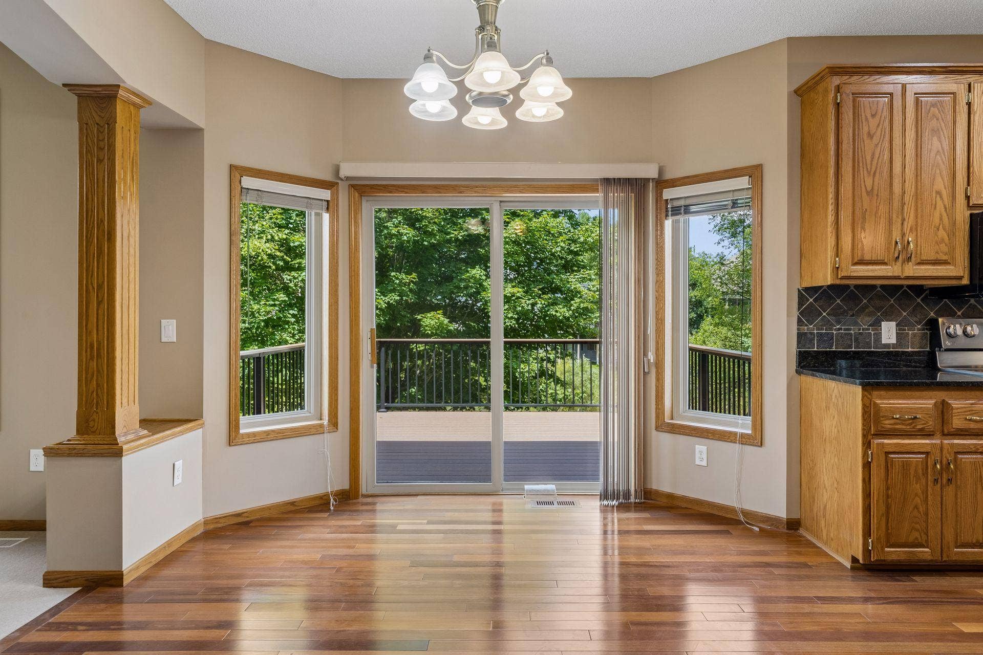 BUMP OUT WITH DOOR TO DECK