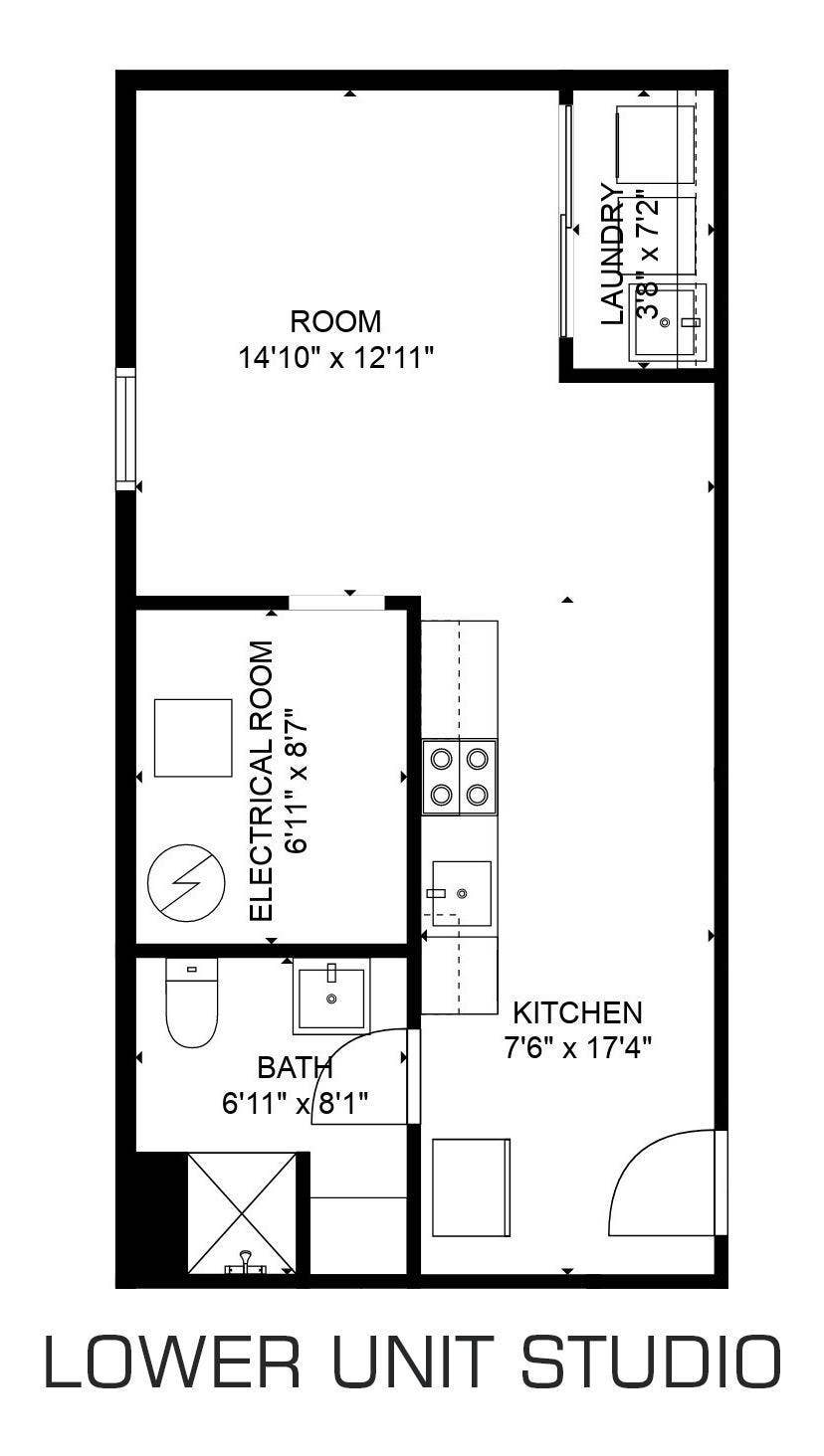3514 Grand Avenue S, 48, Minneapolis, MN 55408 Floorplan LL STUDIO