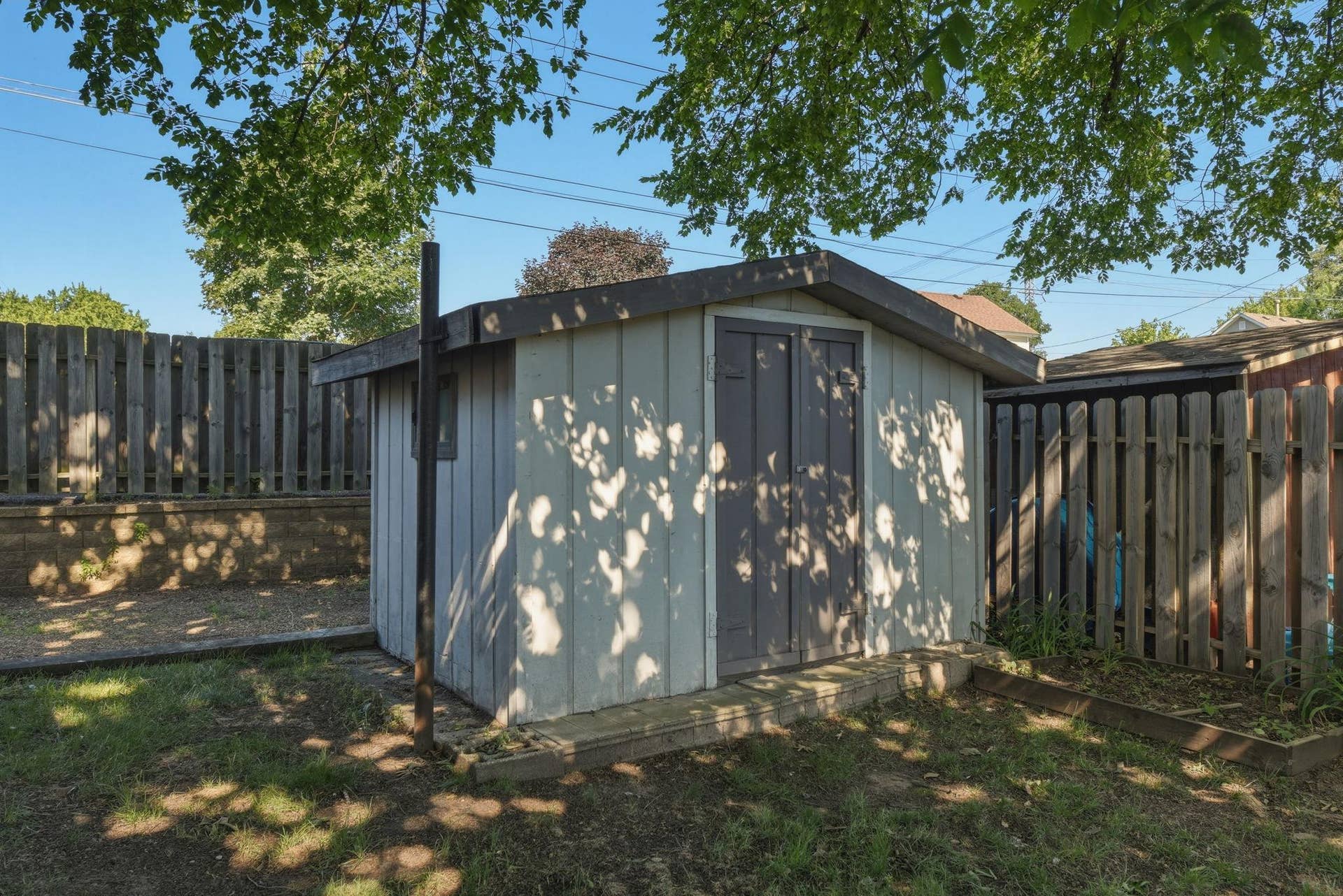 5698 Stagecoach Trail N, Stillwater, MN 55082 Garden shed for gardening tools.