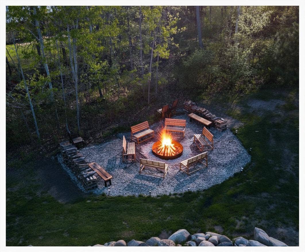 412 Majestic Pines Lane NW, Bemidji, MN 56601 Invite Family and Friends to gather around backyard firepit.
