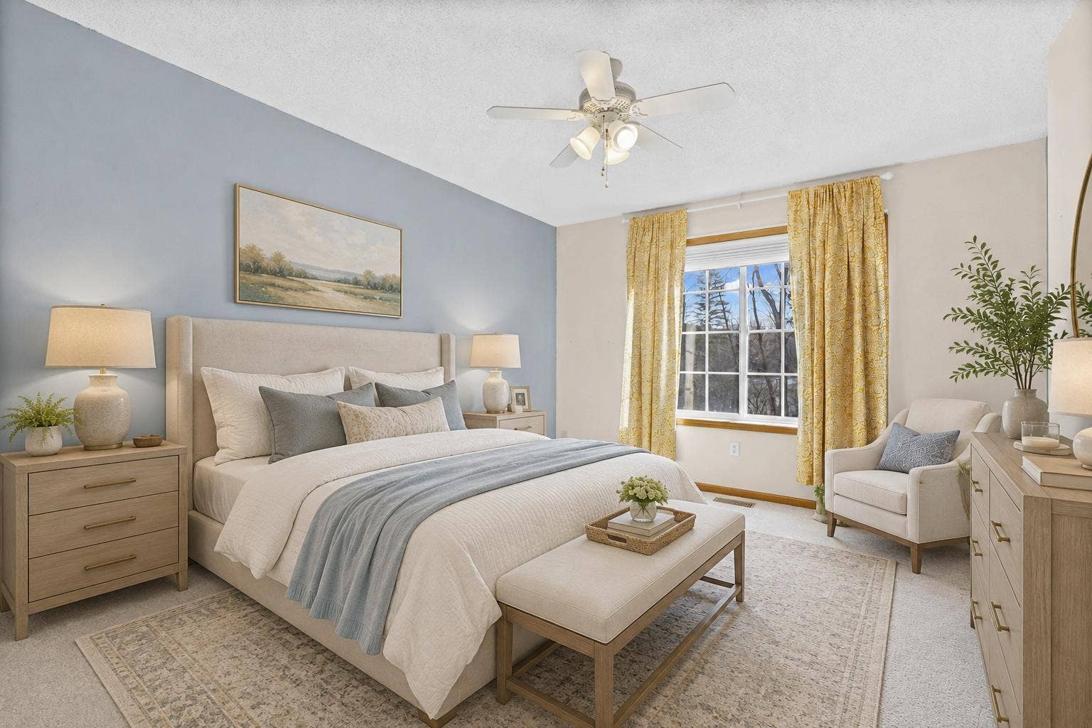 2320 Lower Afton Road E, #423, Maplewood, MN 55119 Primary Bedroom edited with AI