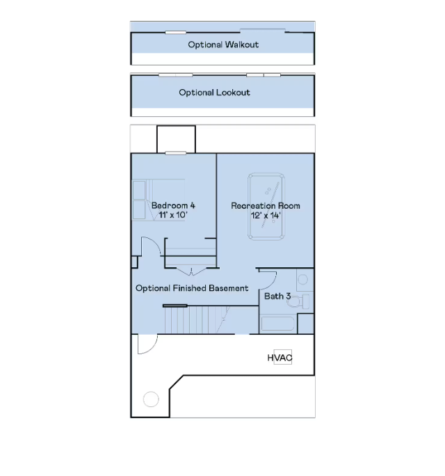 188 Jean Avenue N, Lake Elmo, MN 55042 Finished Lower Level for Taylor Floor Plan