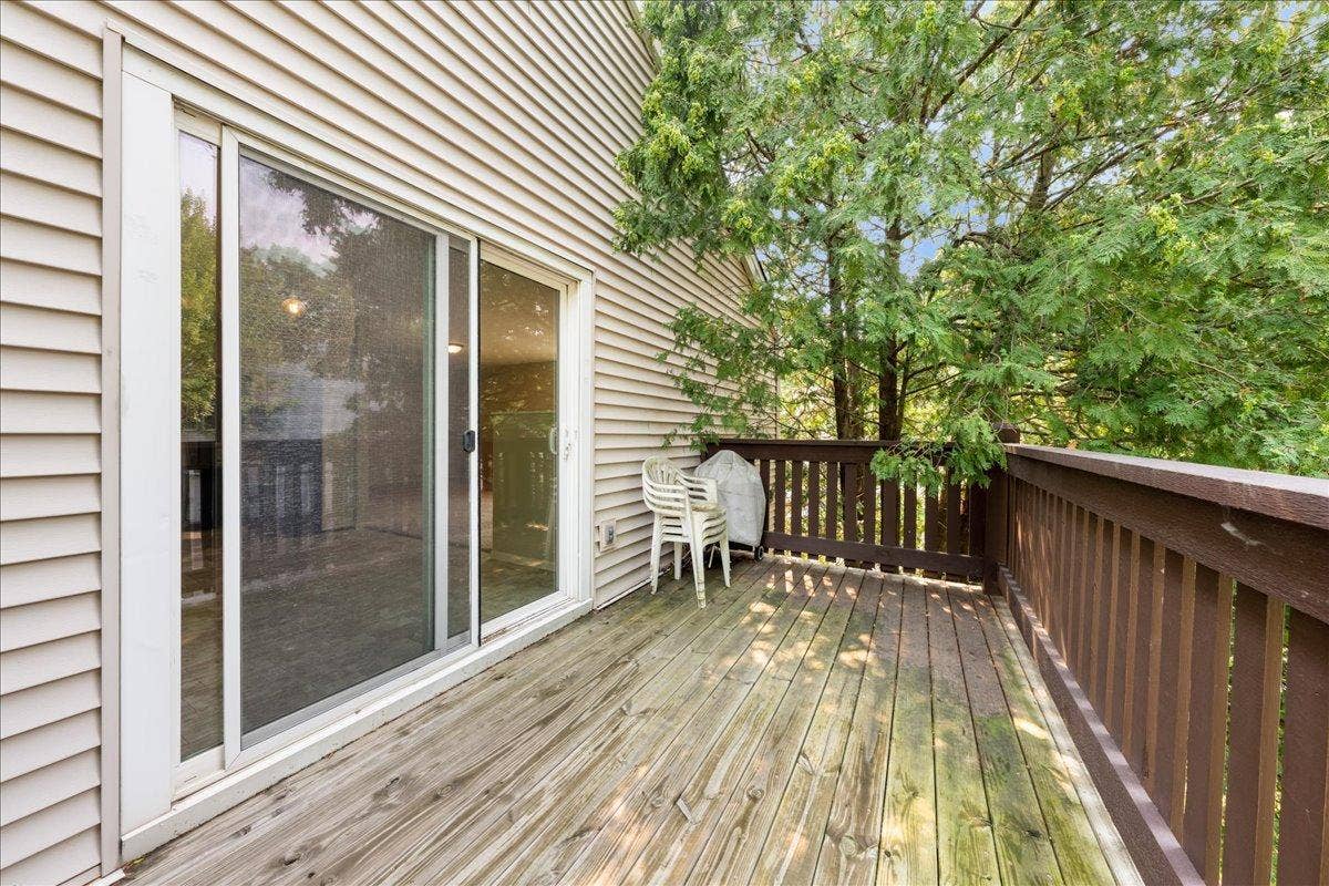 South facing deck