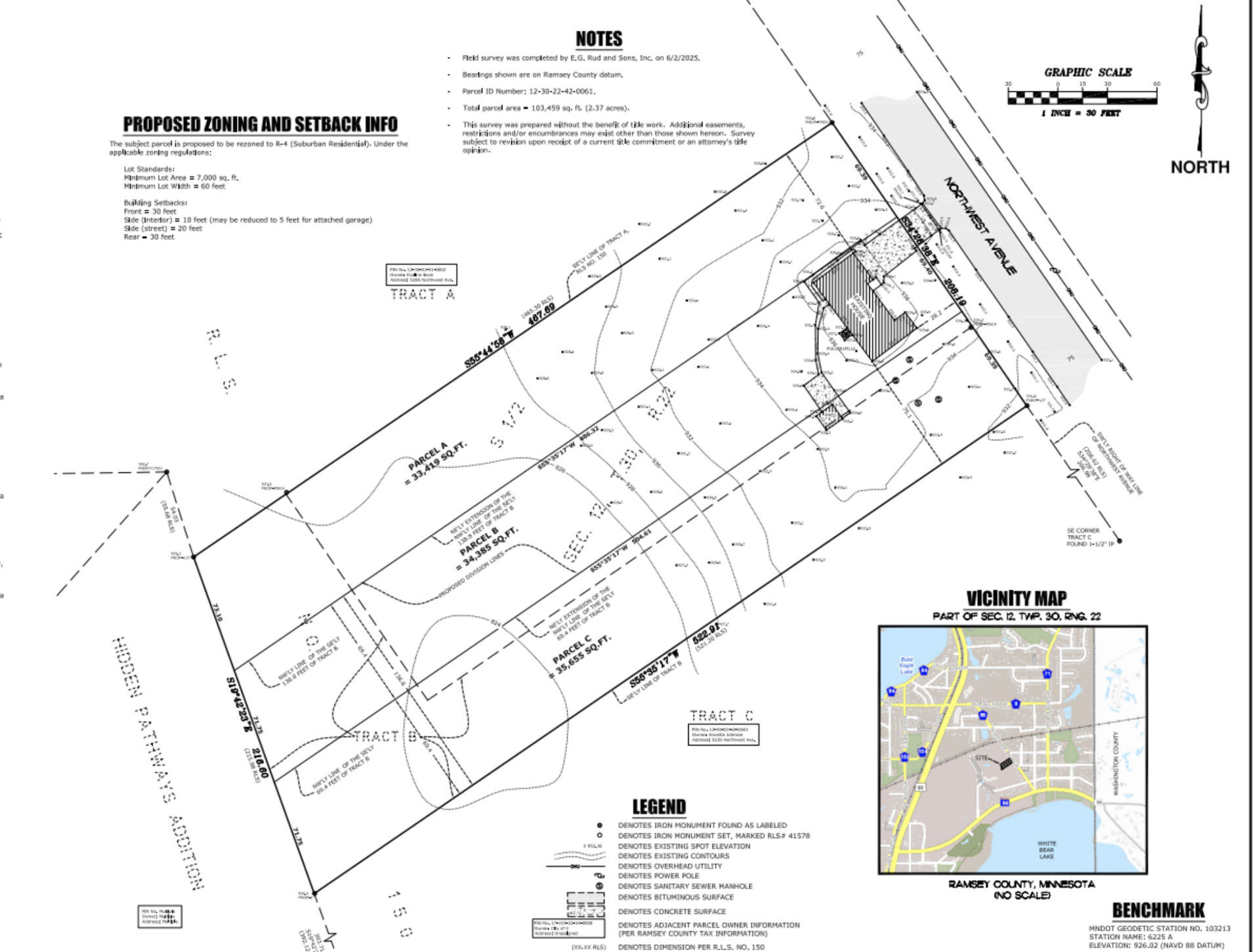 5255 Lot 3 Northwest Avenue, White Bear Lake, MN 55110 Ready to build City Approved Lots