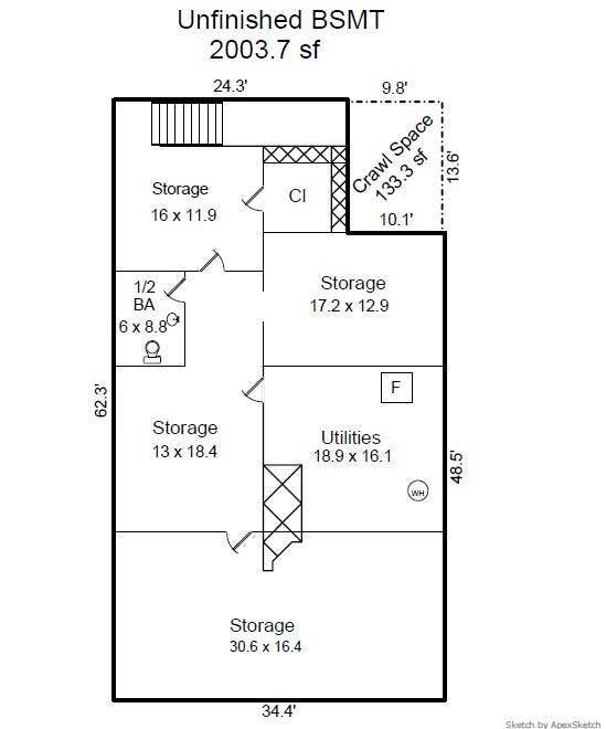 661 Fairmount Avenue, 100, Saint Paul, MN 55105 Lower Level, superb storage and finishable space
