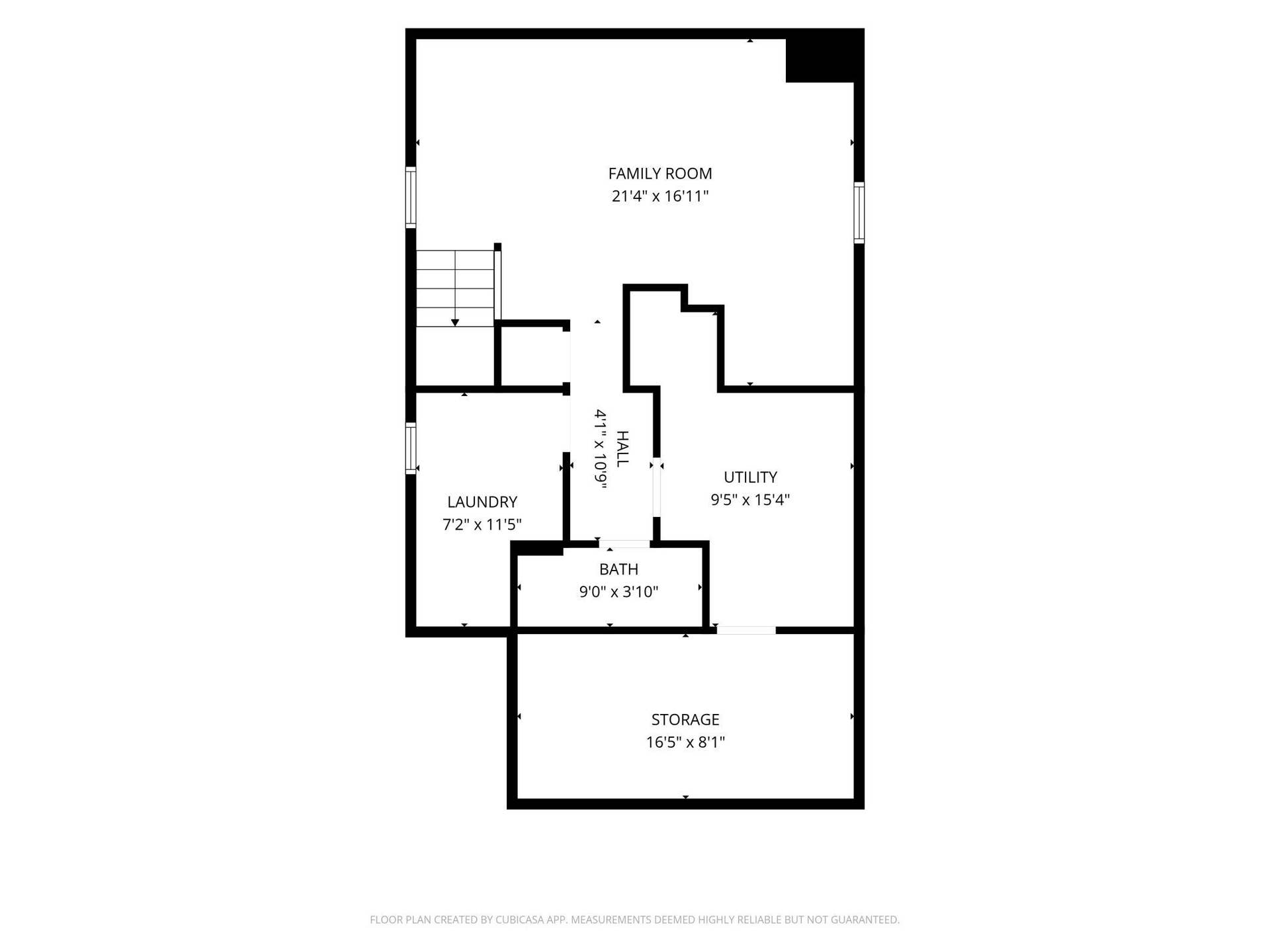 1004 Western Avenue N, 97, Saint Paul, MN 55117 Basement Floor Plan