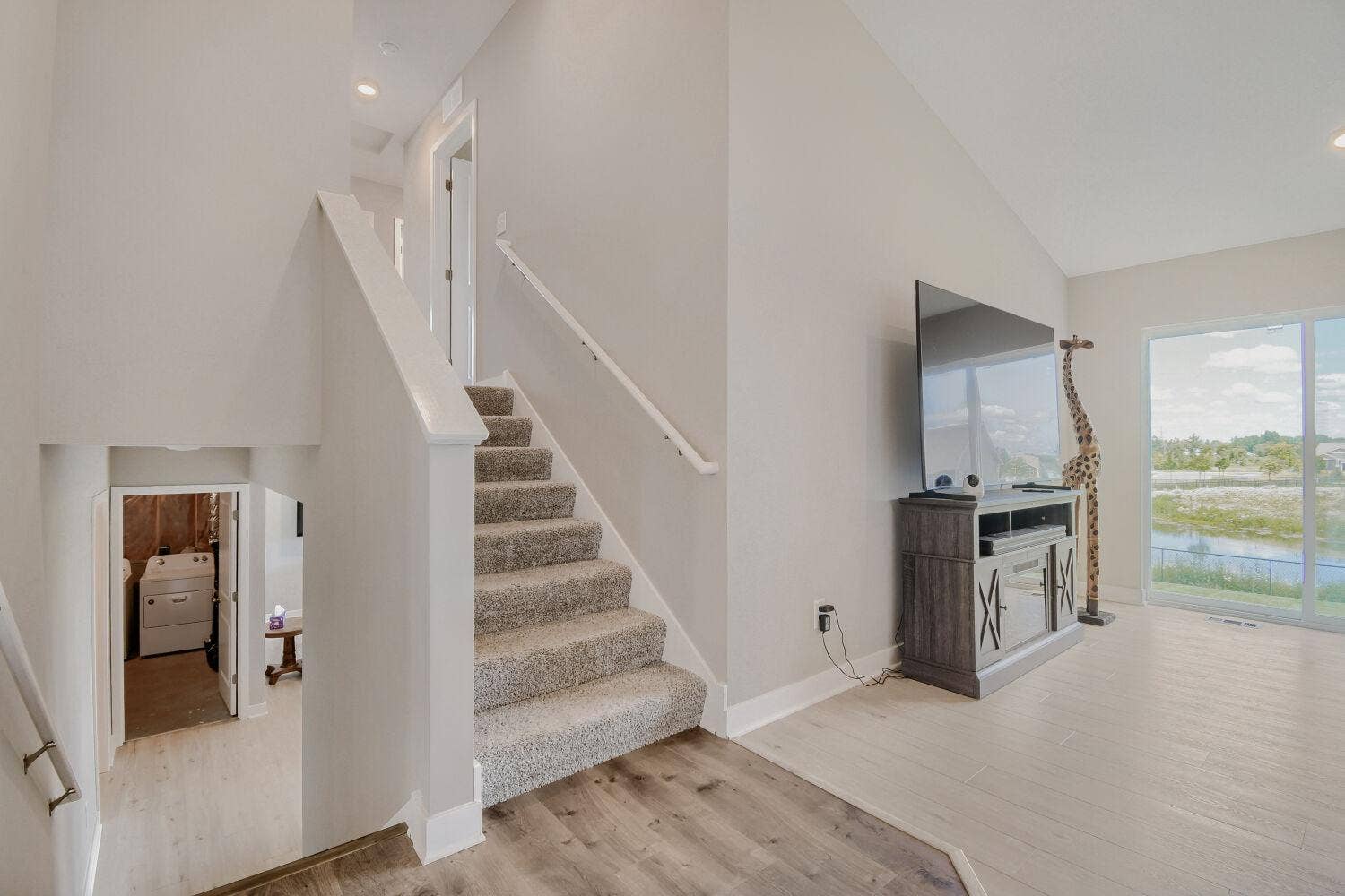 Three level split home.