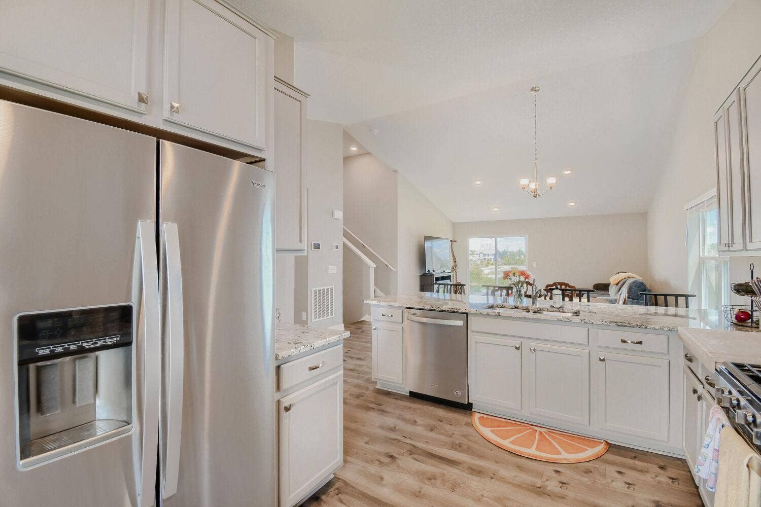 Ample cabinet & counter space.